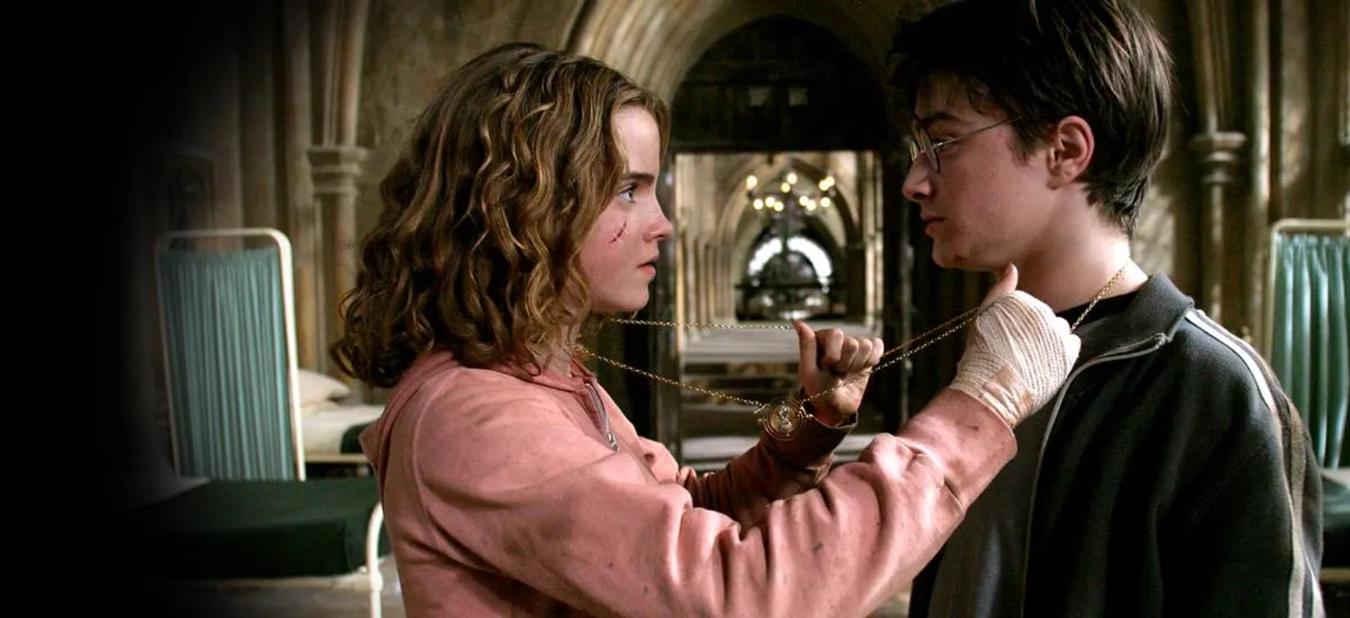 Daniel Radcliffe and Emma Watson in Harry Potter and the Prisoner of Azkaban (2004)