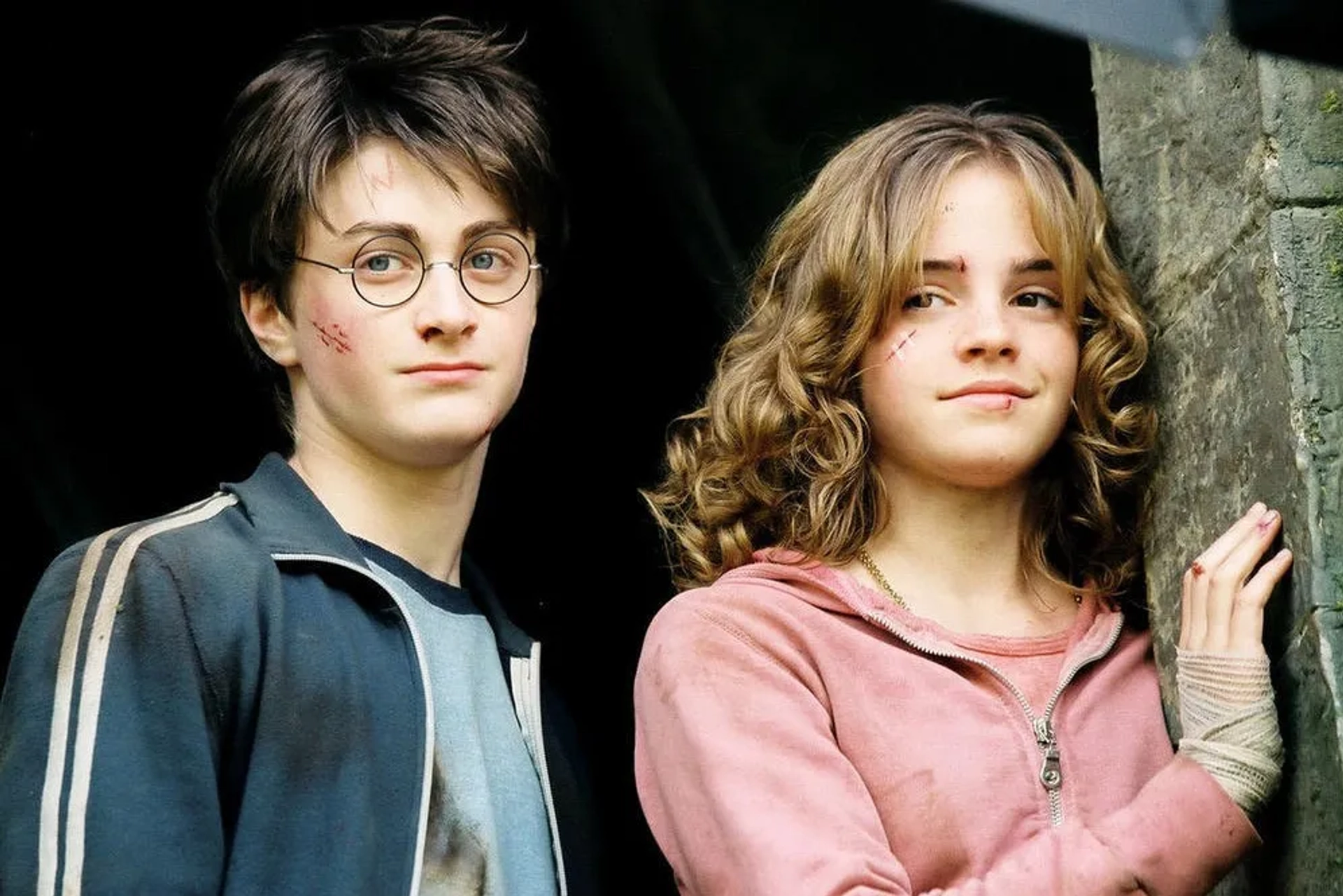 Daniel Radcliffe and Emma Watson in Harry Potter and the Prisoner of Azkaban (2004)