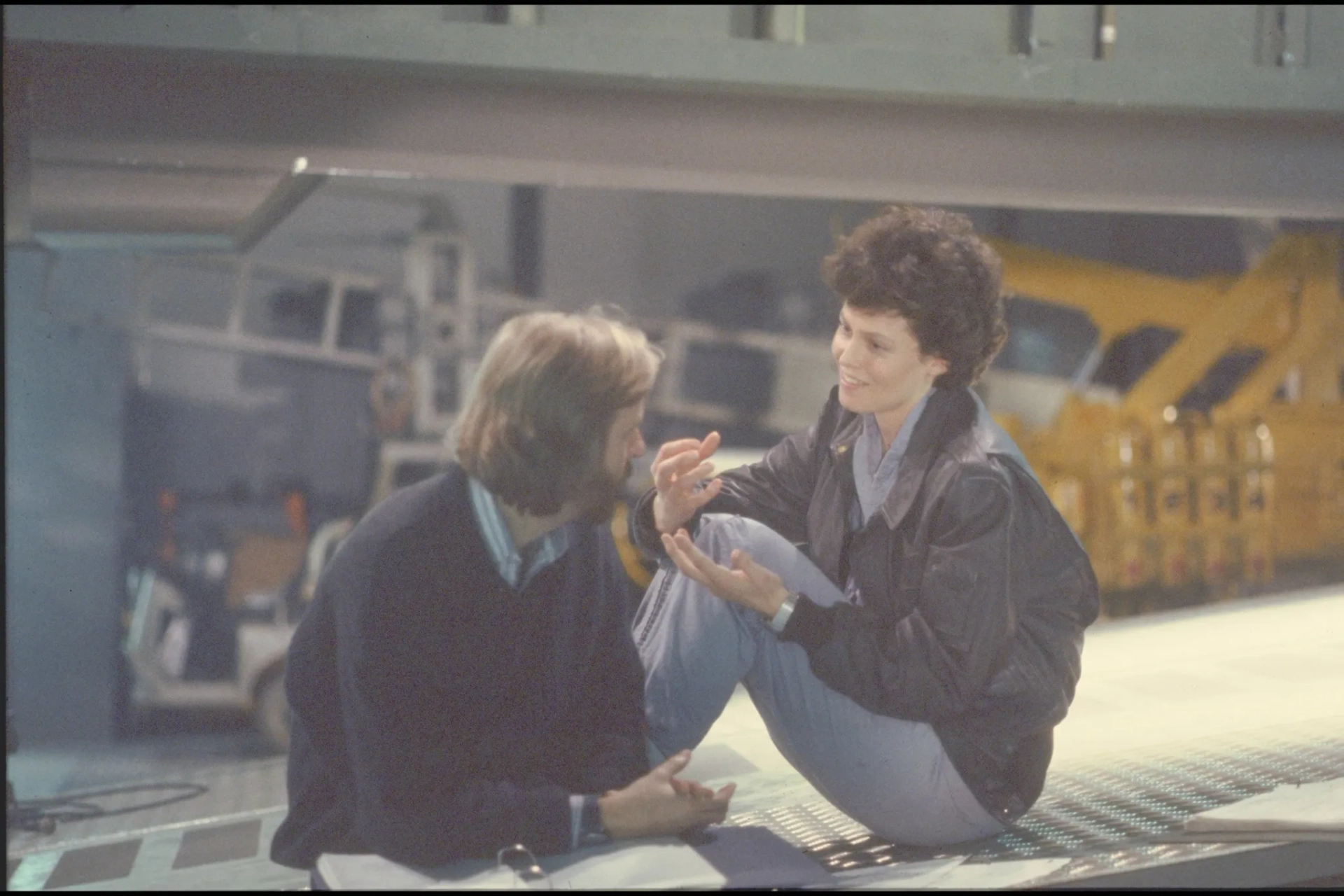 James Cameron and Sigourney Weaver in Aliens (1986)