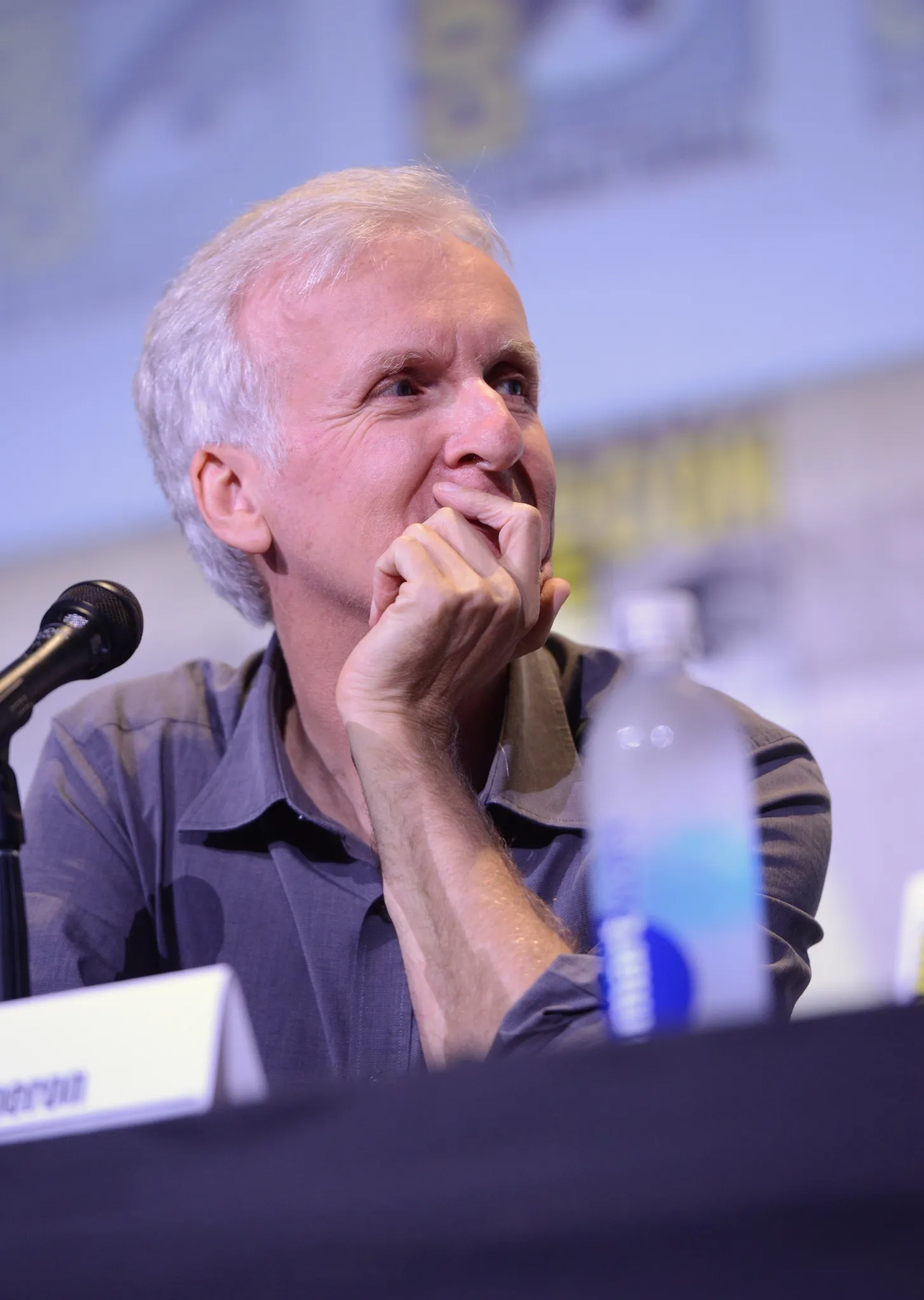 James Cameron at an event for Aliens (1986)