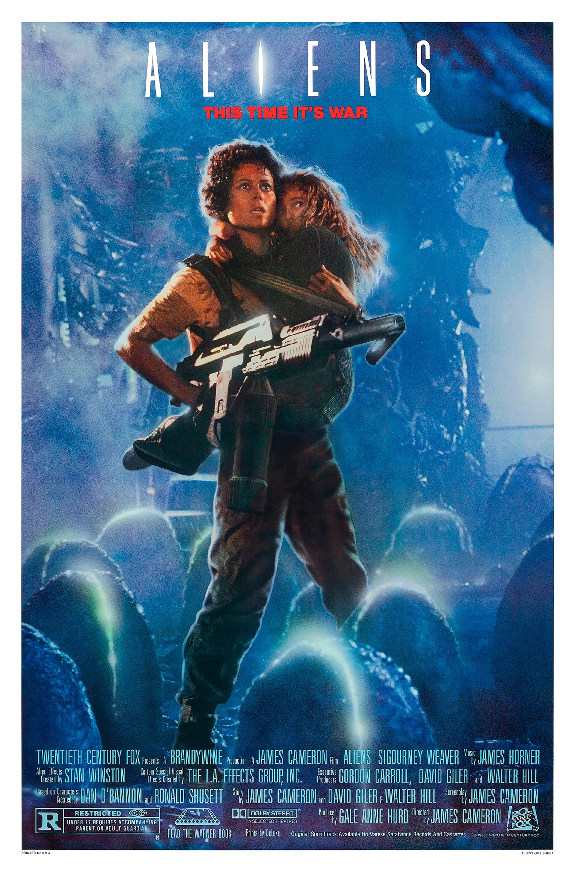 Sigourney Weaver and Carrie Henn in Aliens (1986)