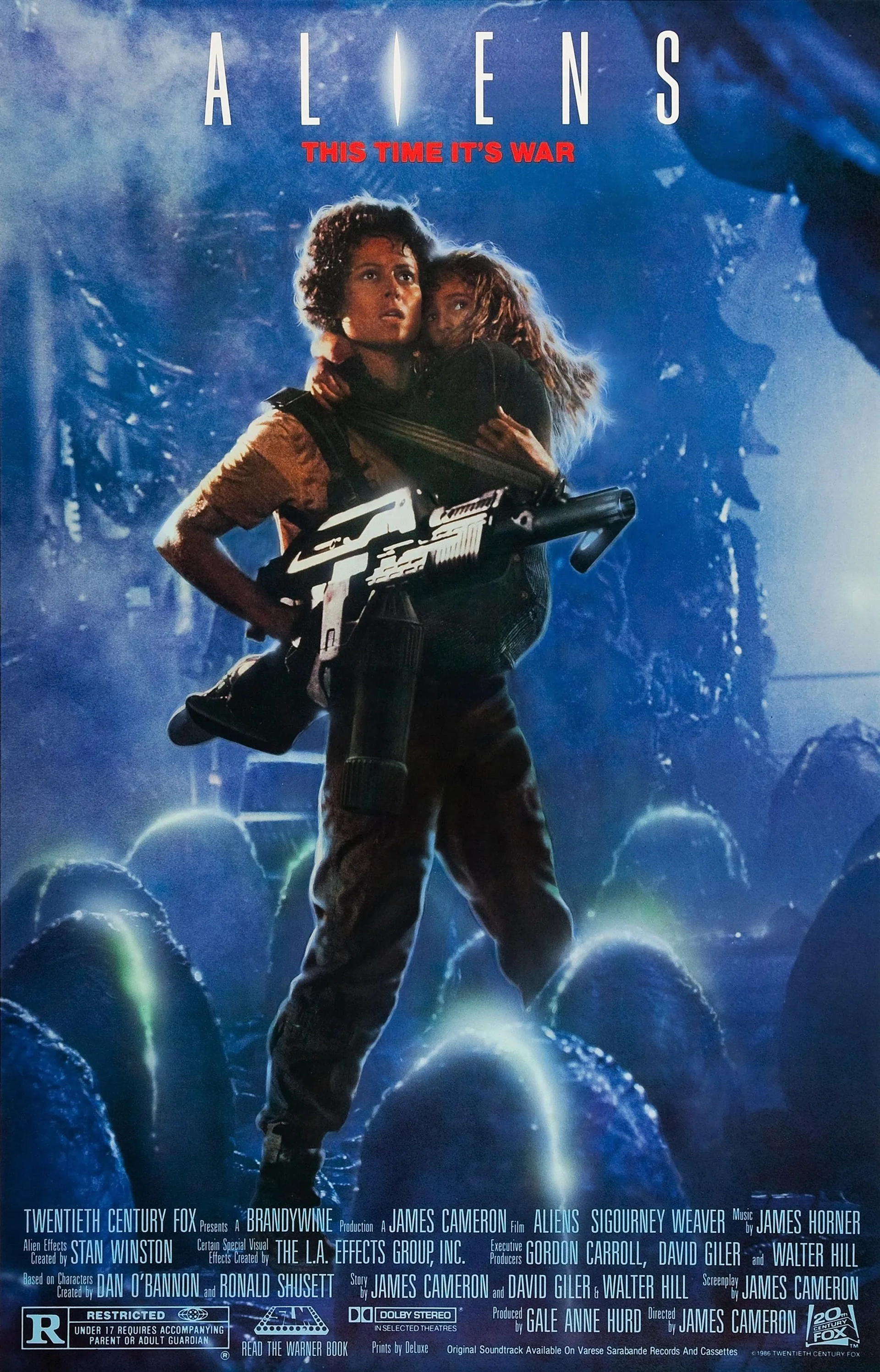 Sigourney Weaver and Carrie Henn in Aliens (1986)