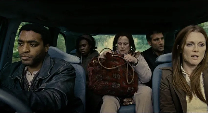 Julianne Moore, Chiwetel Ejiofor, Pam Ferris, Clive Owen, and Clare-Hope Ashitey in Children of Men (2006)