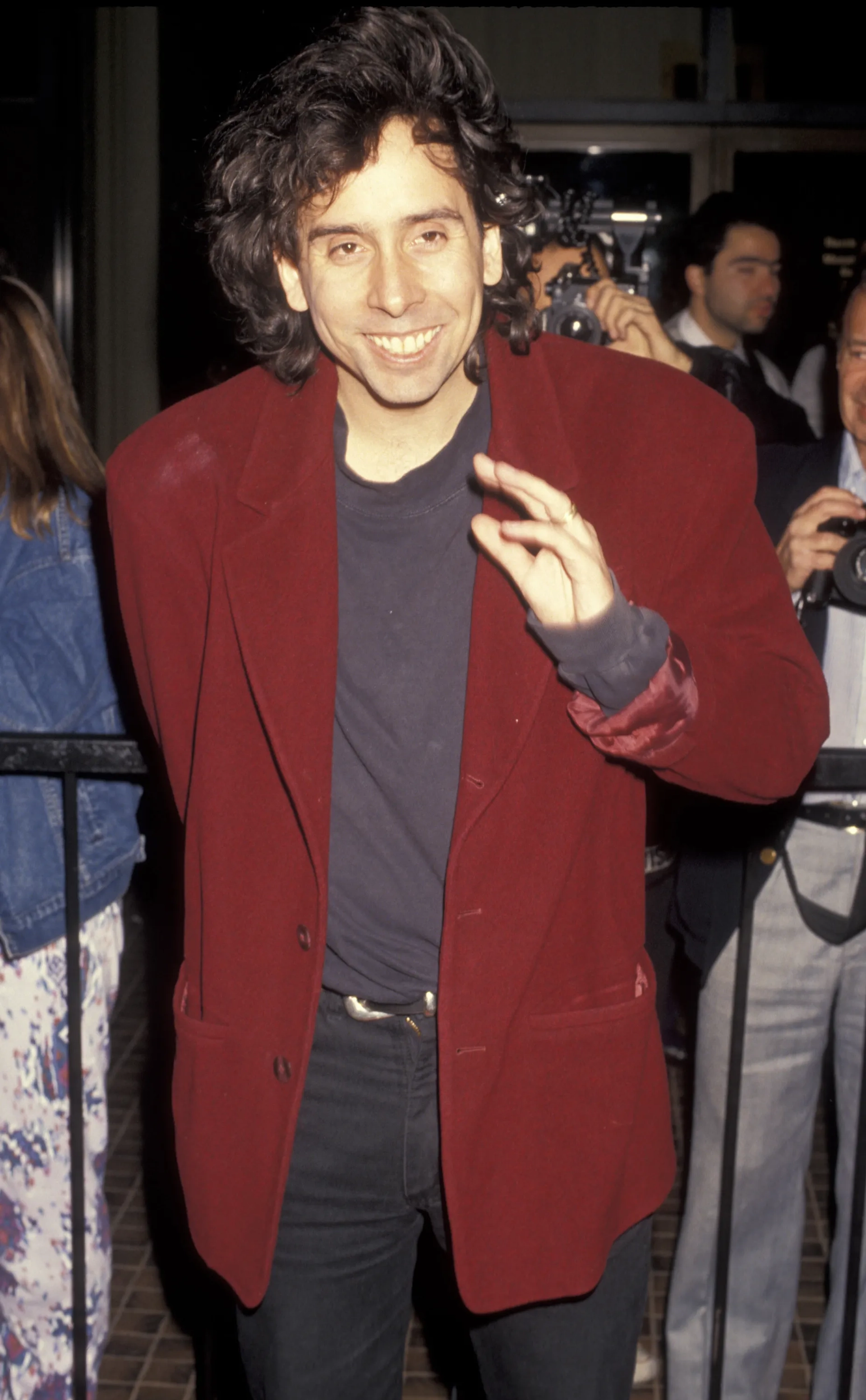 Tim Burton at an event for Edward Scissorhands (1990)