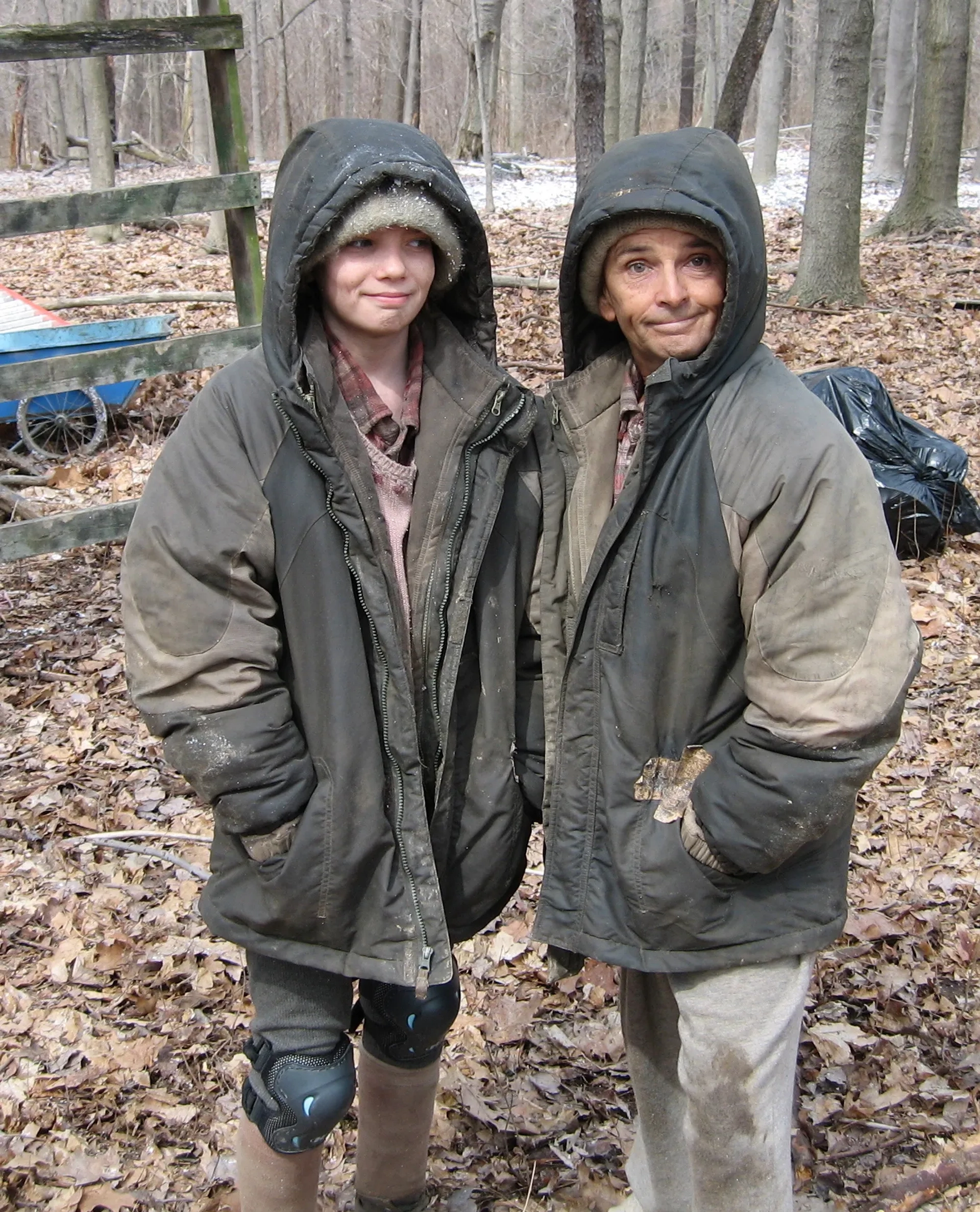 Bobby Porter and Kodi Smit-McPhee in The Road (2009)