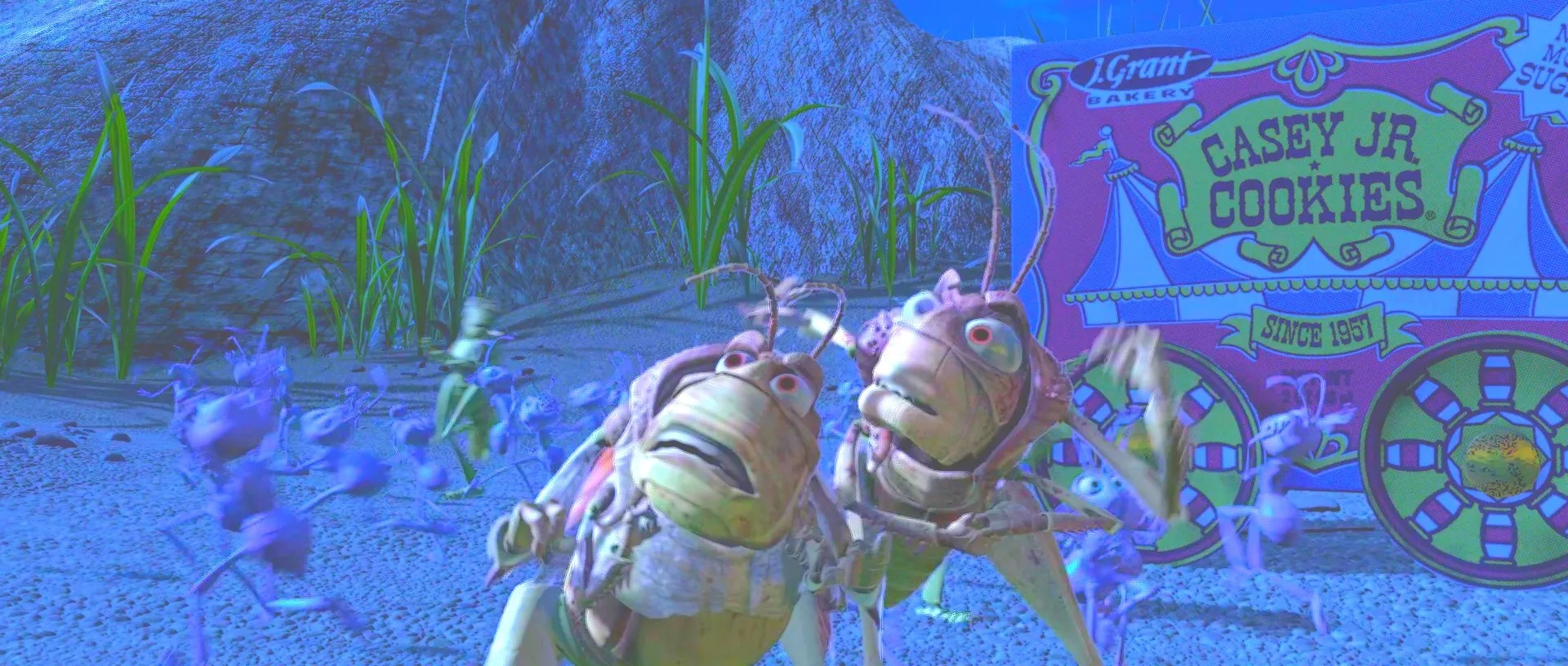 Kevin Spacey and Richard Kind in A Bug's Life (1998)