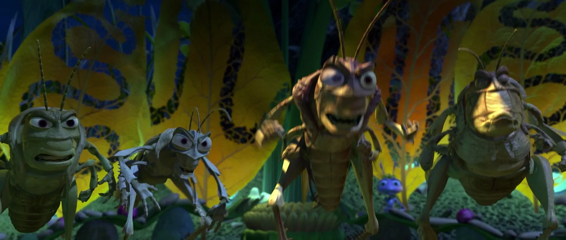 Kevin Spacey, David L. Lander, and Richard Kind in A Bug's Life (1998)