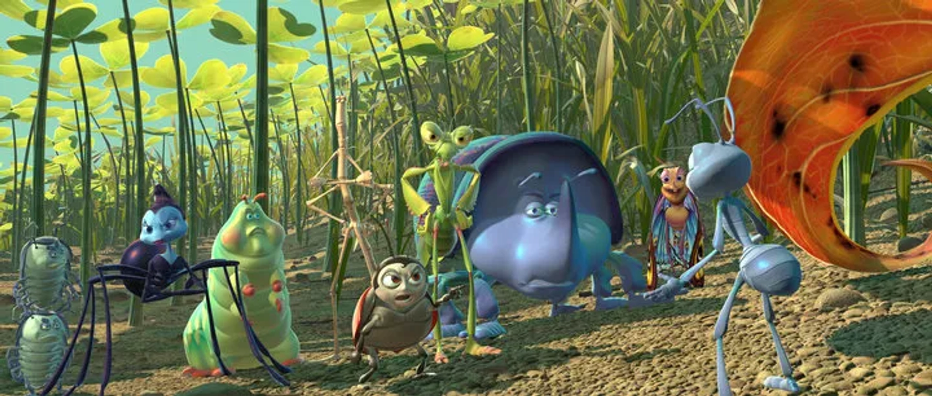 Bonnie Hunt, David Hyde Pierce, Madeline Kahn, Denis Leary, David Foley, Brad Garrett, Jonathan Harris, Michael McShane, and Joe Ranft in A Bug's Life (1998)