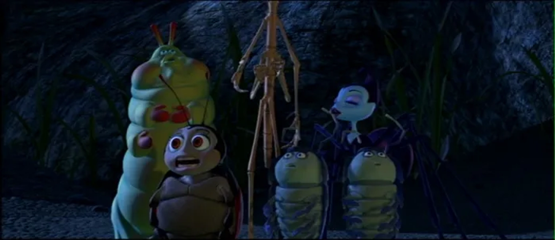 Bonnie Hunt, David Hyde Pierce, Denis Leary, Michael McShane, and Joe Ranft in A Bug's Life (1998)