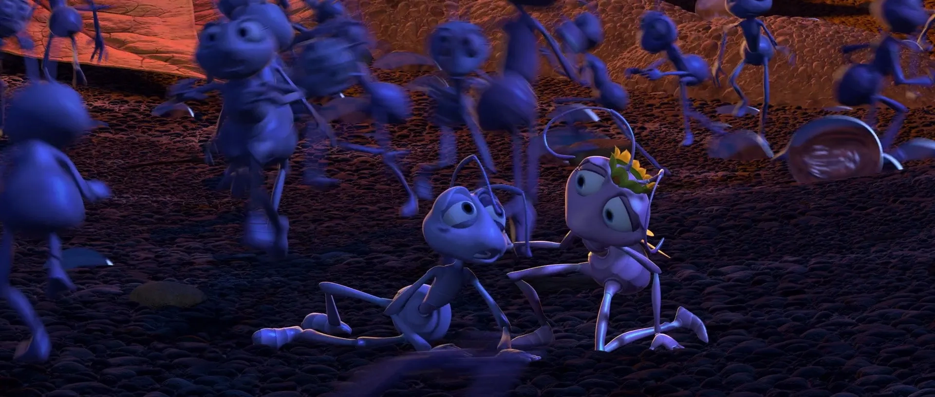 Julia Louis-Dreyfus and David Foley in A Bug's Life (1998)