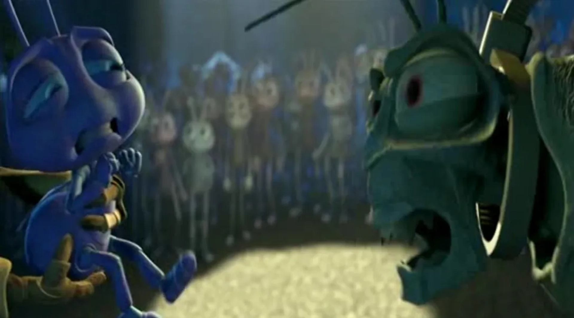 David L. Lander and Hayden Panettiere in A Bug's Life (1998)