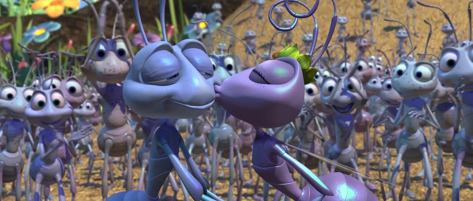 Julia Louis-Dreyfus and David Foley in A Bug's Life (1998)