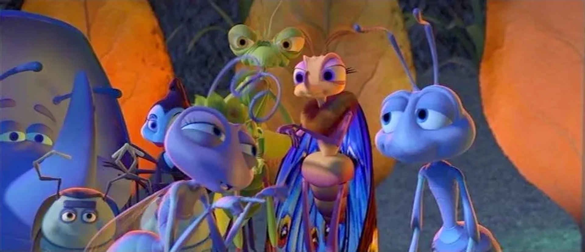 Julia Louis-Dreyfus, Bonnie Hunt, Madeline Kahn, Denis Leary, David Foley, Brad Garrett, Jonathan Harris, and Michael McShane in A Bug's Life (1998)