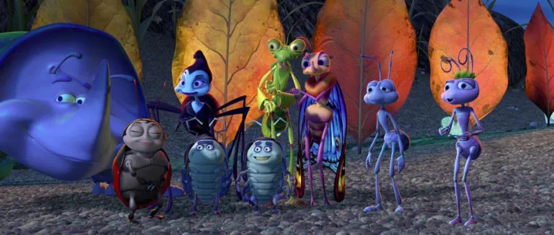 Julia Louis-Dreyfus, Bonnie Hunt, Madeline Kahn, Denis Leary, David Foley, Brad Garrett, Jonathan Harris, Michael McShane, and Joe Ranft in A Bug's Life (1998)