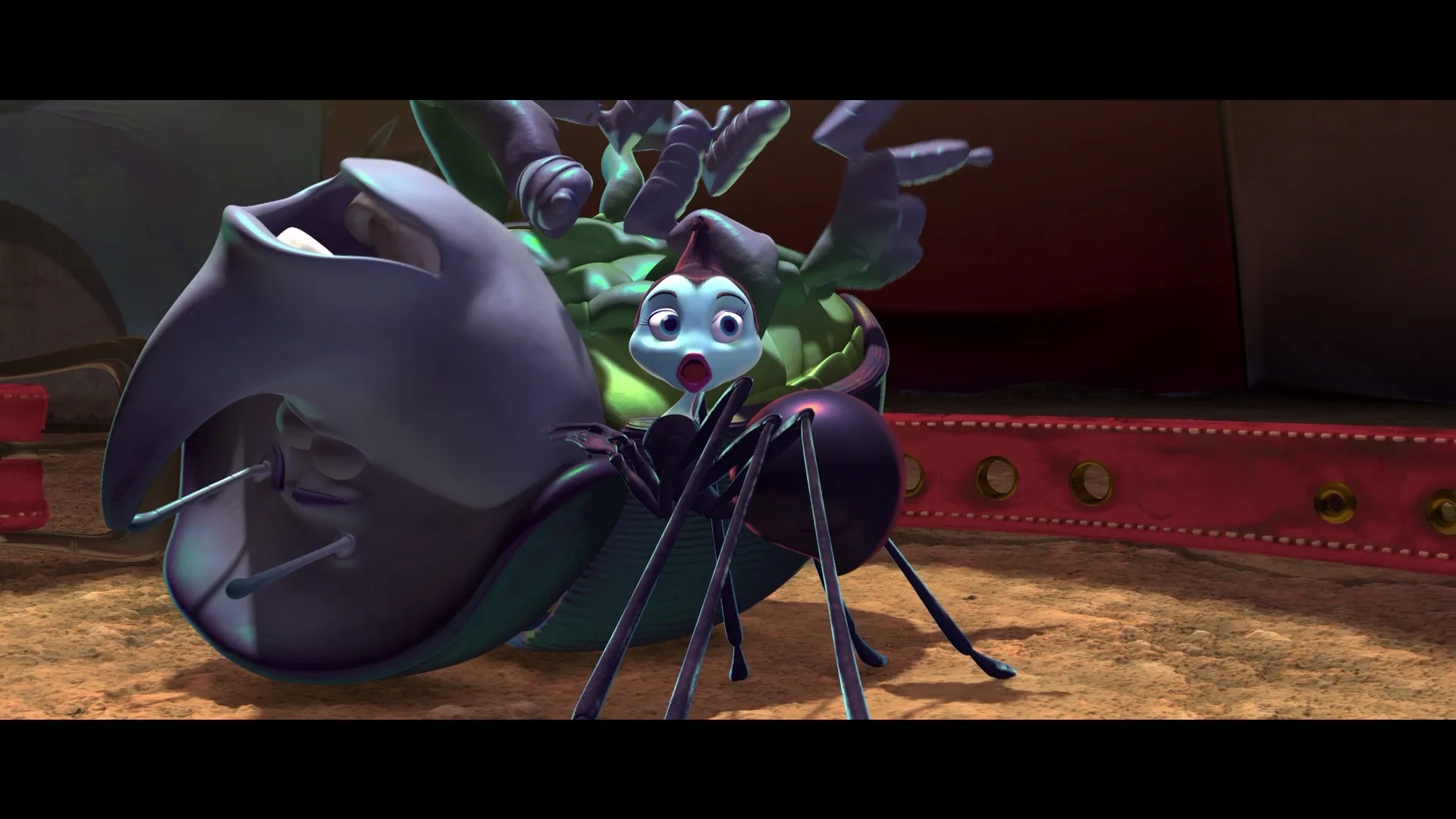 Bonnie Hunt and Brad Garrett in A Bug's Life (1998)