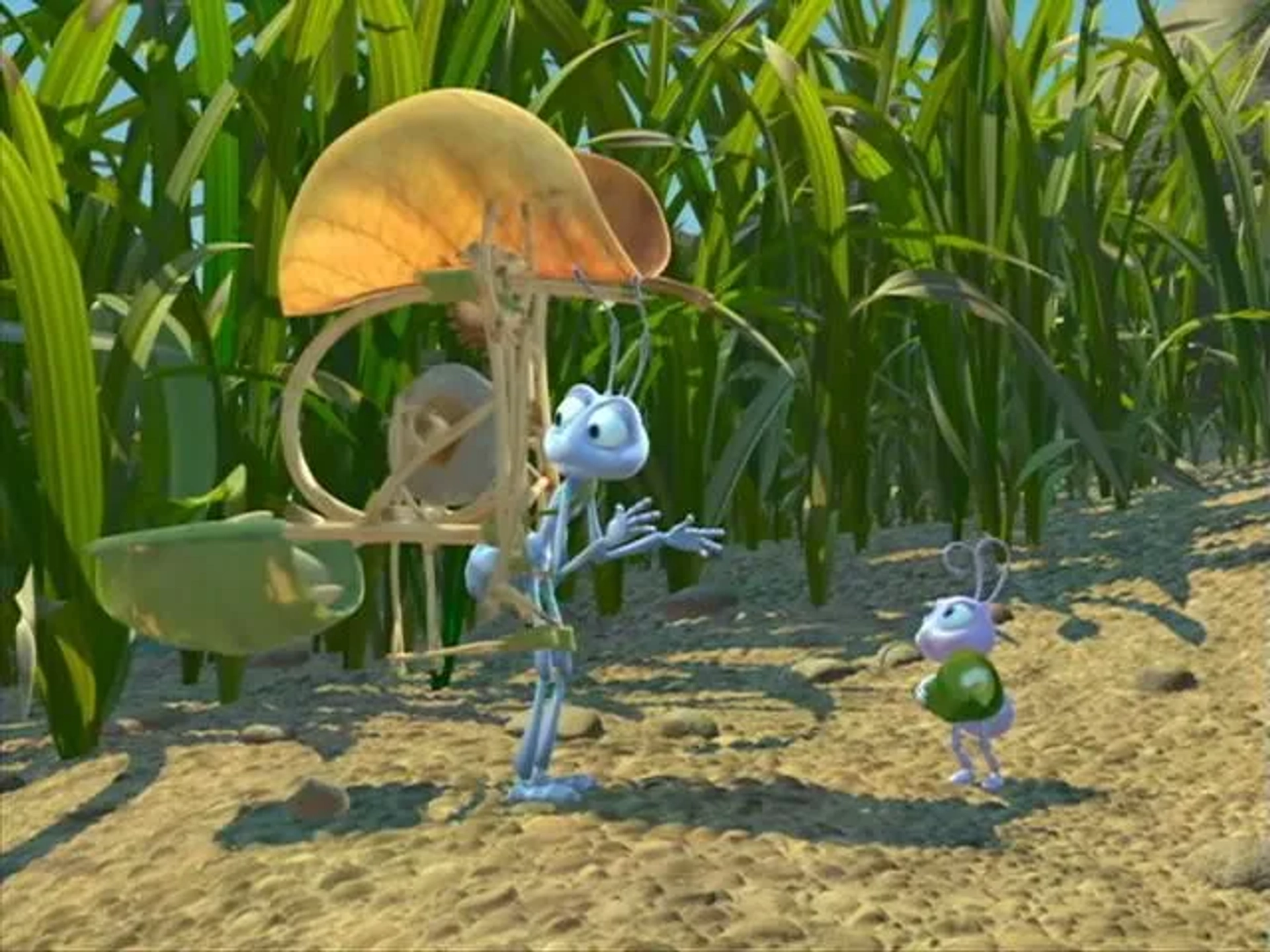 David Foley and Hayden Panettiere in A Bug's Life (1998)