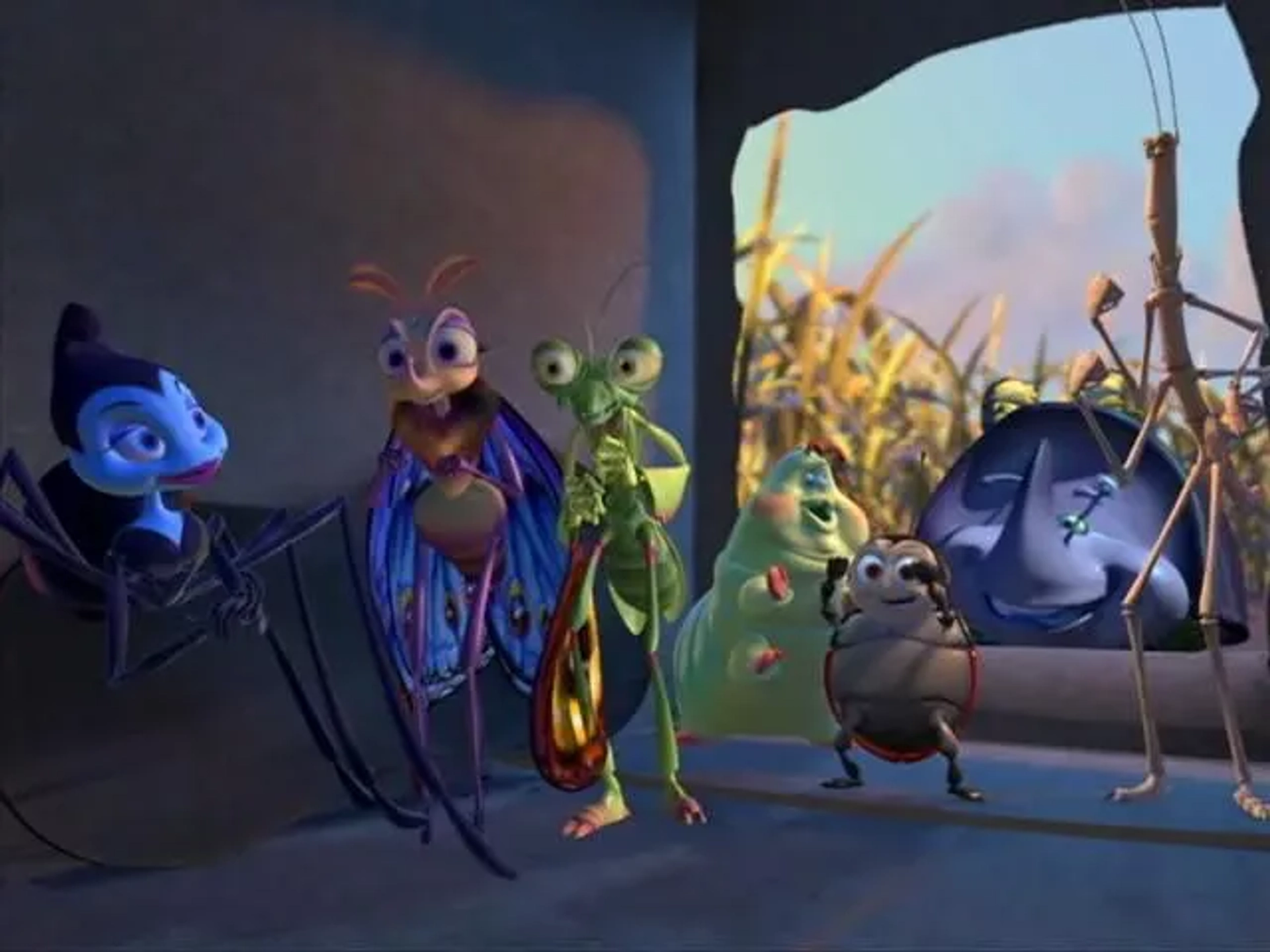 Bonnie Hunt, David Hyde Pierce, Madeline Kahn, Denis Leary, Brad Garrett, Jonathan Harris, and Joe Ranft in A Bug's Life (1998)