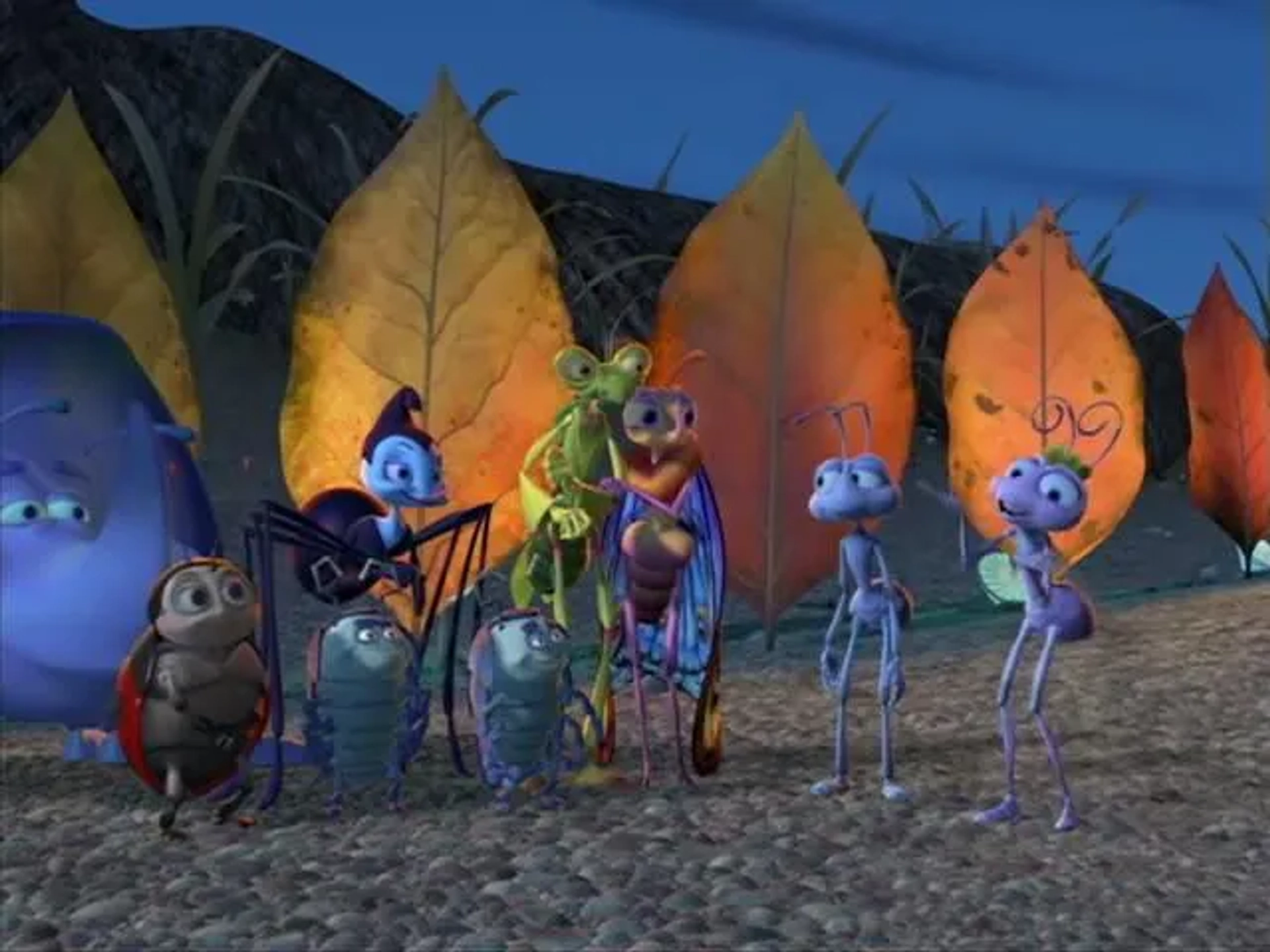 Julia Louis-Dreyfus, Bonnie Hunt, Madeline Kahn, Denis Leary, David Foley, Brad Garrett, Jonathan Harris, and Michael McShane in A Bug's Life (1998)