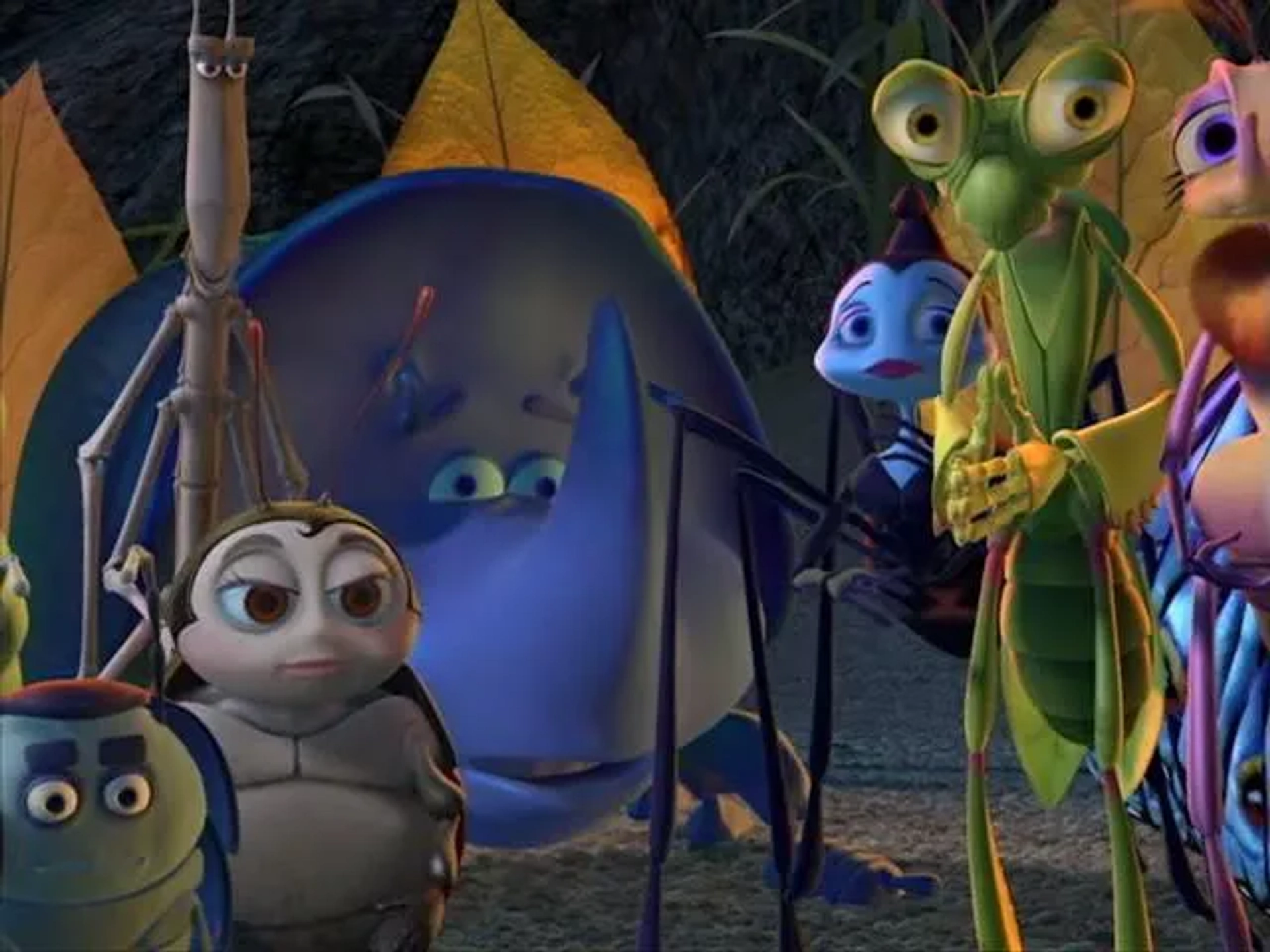 Bonnie Hunt, David Hyde Pierce, Madeline Kahn, Denis Leary, Brad Garrett, Jonathan Harris, and Michael McShane in A Bug's Life (1998)