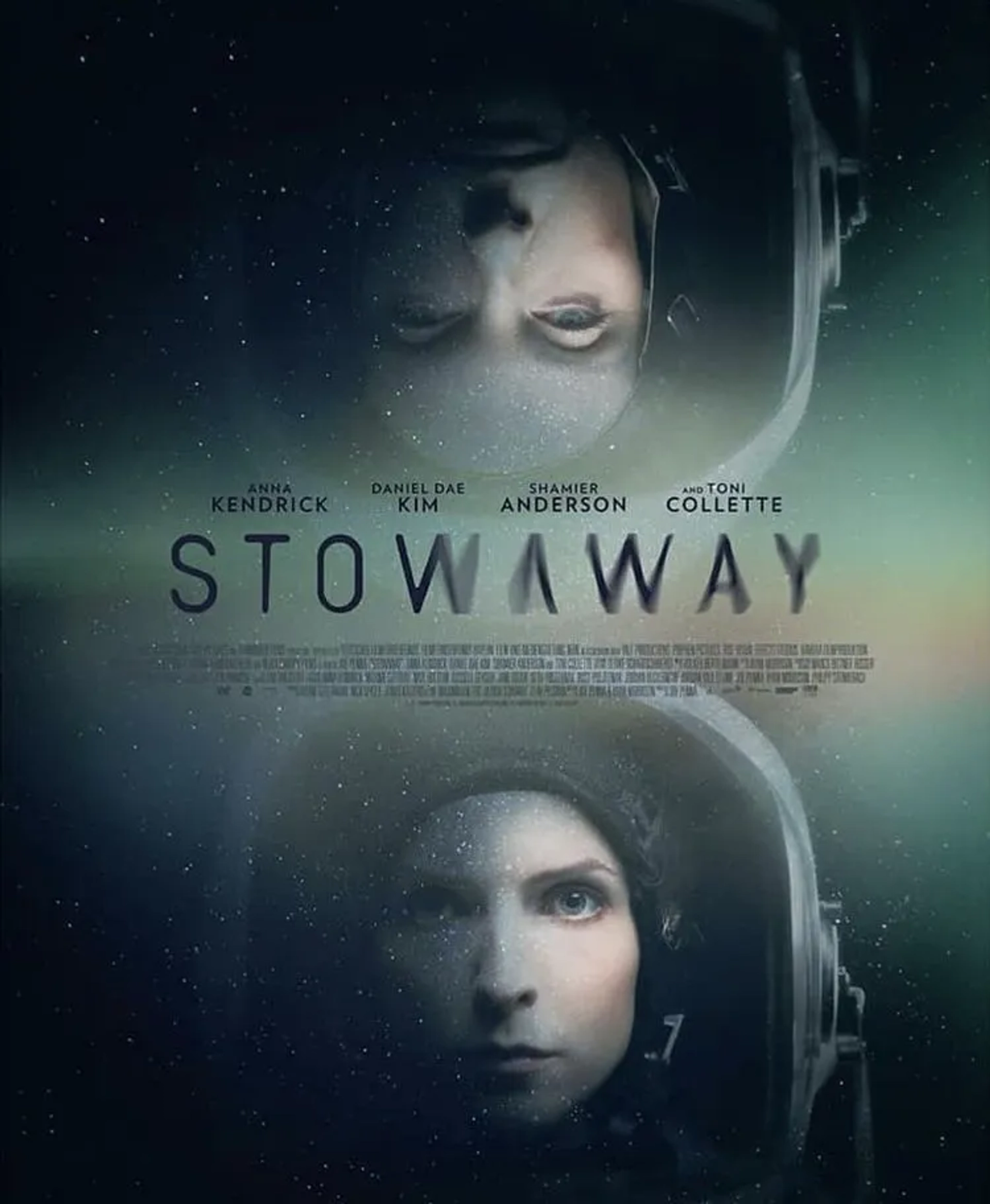 Toni Collette, Daniel Dae Kim, Anna Kendrick, and Shamier Anderson in Stowaway (2021)