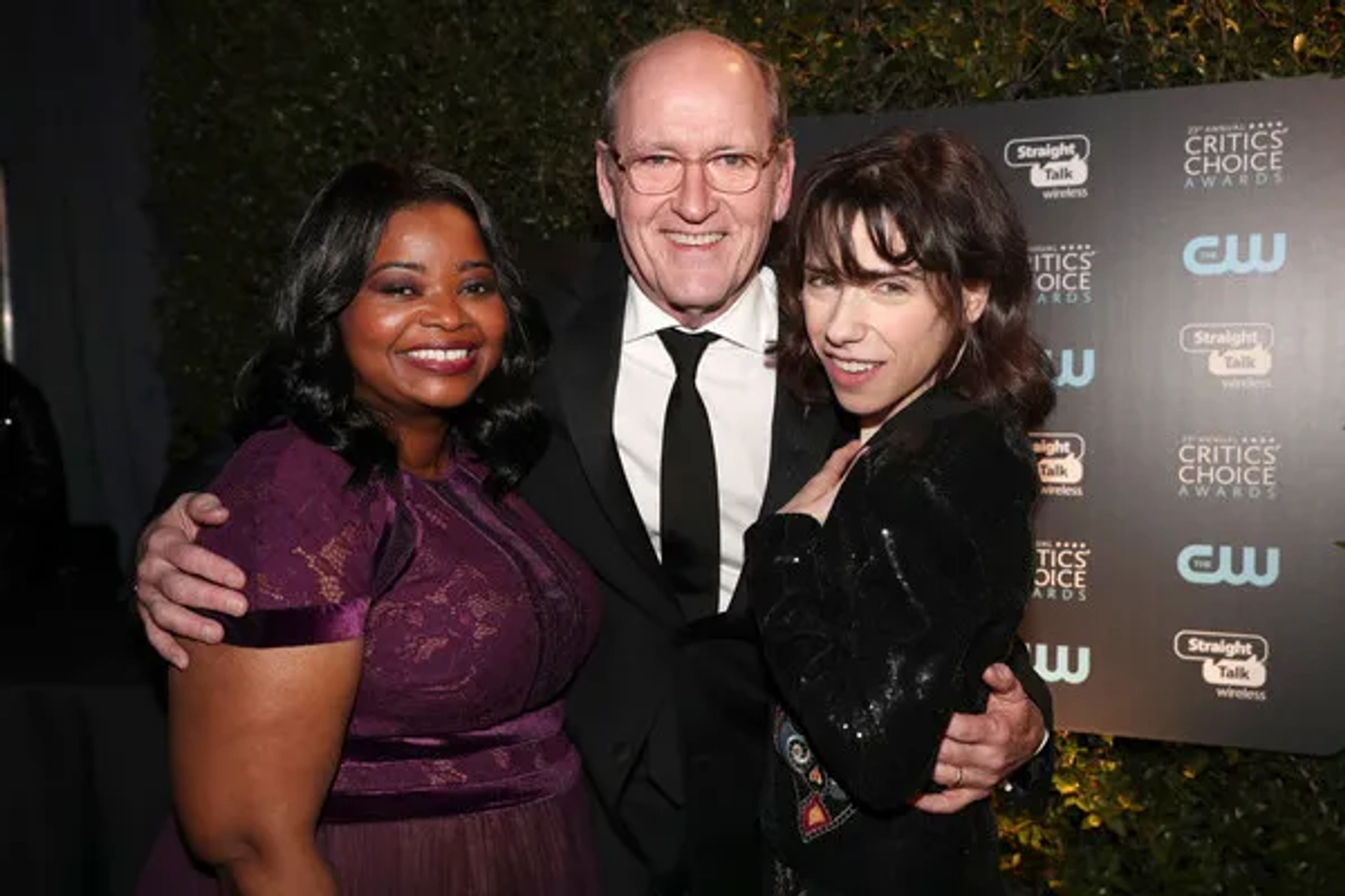 Richard Jenkins, Octavia Spencer, and Sally Hawkins at an event for The Shape of Water (2017)