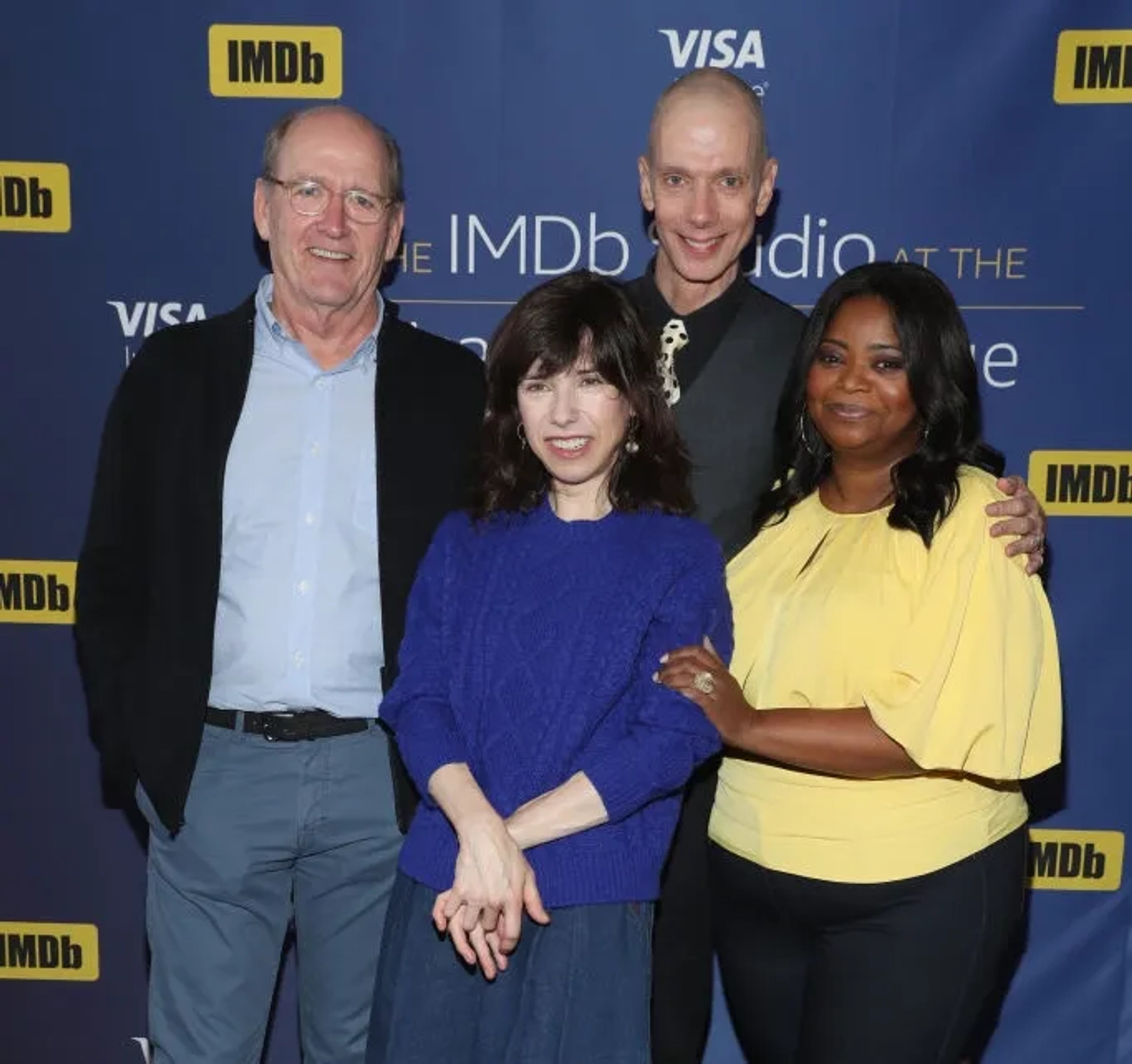 Richard Jenkins, Doug Jones, Octavia Spencer, and Sally Hawkins at an event for The Shape of Water (2017)
