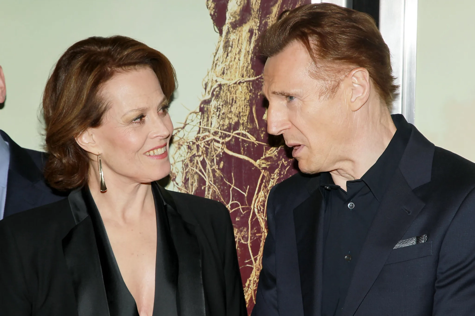 Sigourney Weaver and Liam Neeson at an event for A Monster Calls (2016)