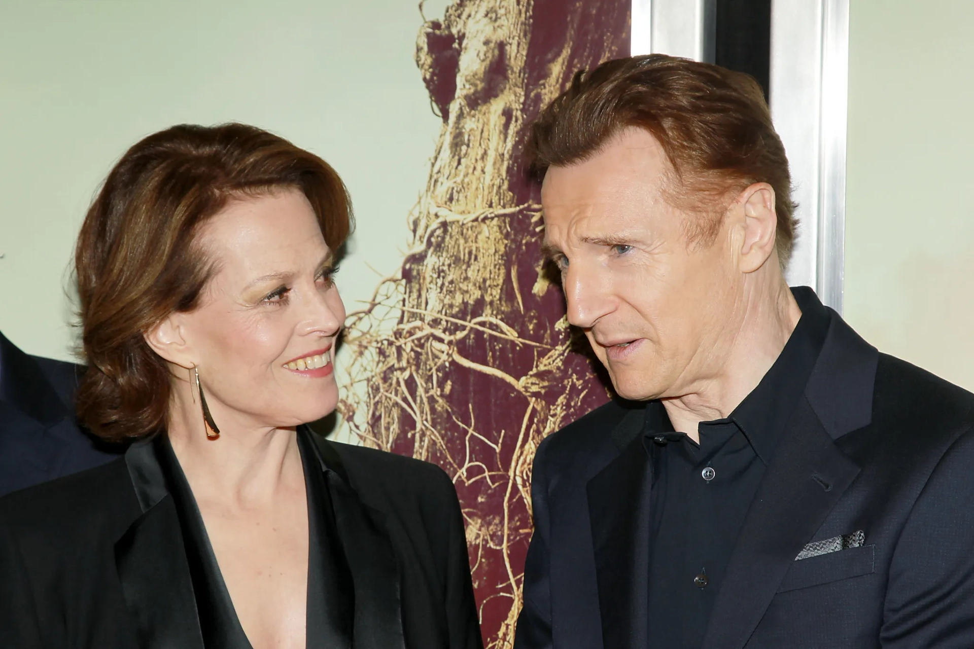 Sigourney Weaver and Liam Neeson at an event for A Monster Calls (2016)