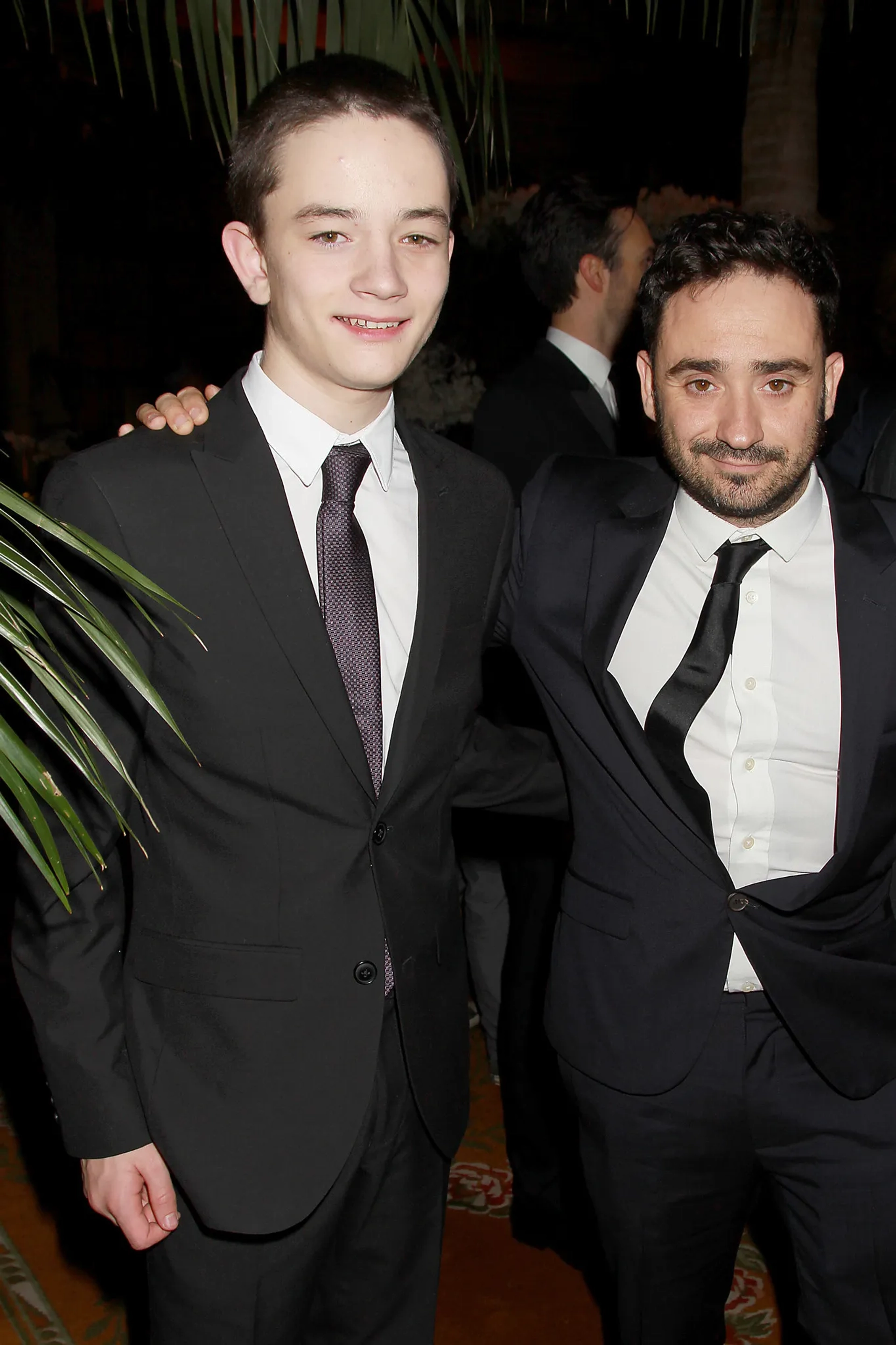 J.A. Bayona and Lewis MacDougall at an event for A Monster Calls (2016)