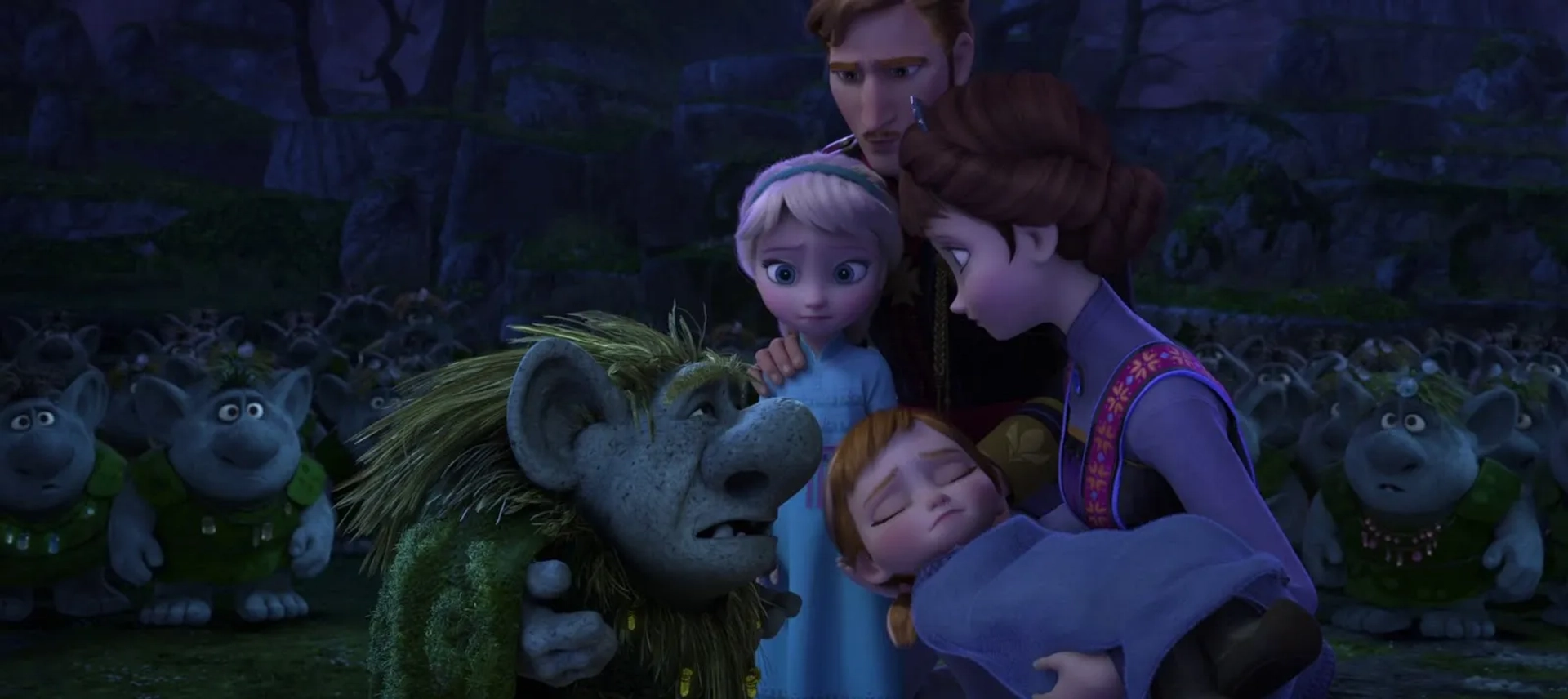 Ciarán Hinds, Maurice LaMarche, Jennifer Lee, Eva Bella, and Livvy Stubenrauch in Frozen (2013)