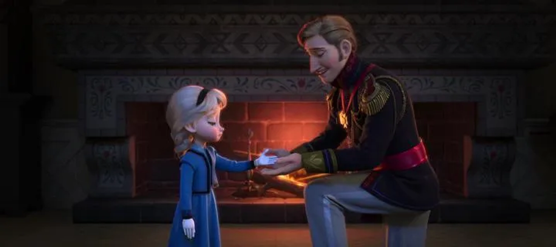 Maurice LaMarche and Eva Bella in Frozen (2013)