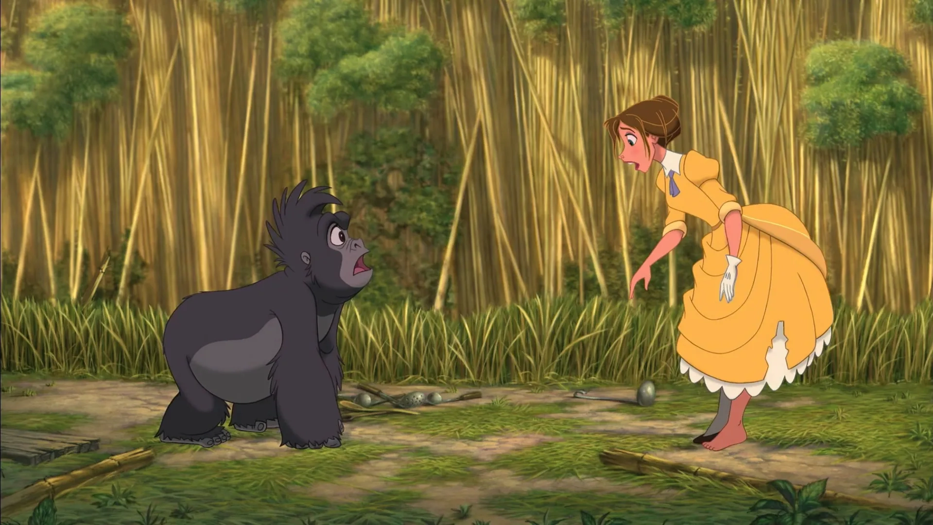 Minnie Driver and Rosie O'Donnell in Tarzan (1999)