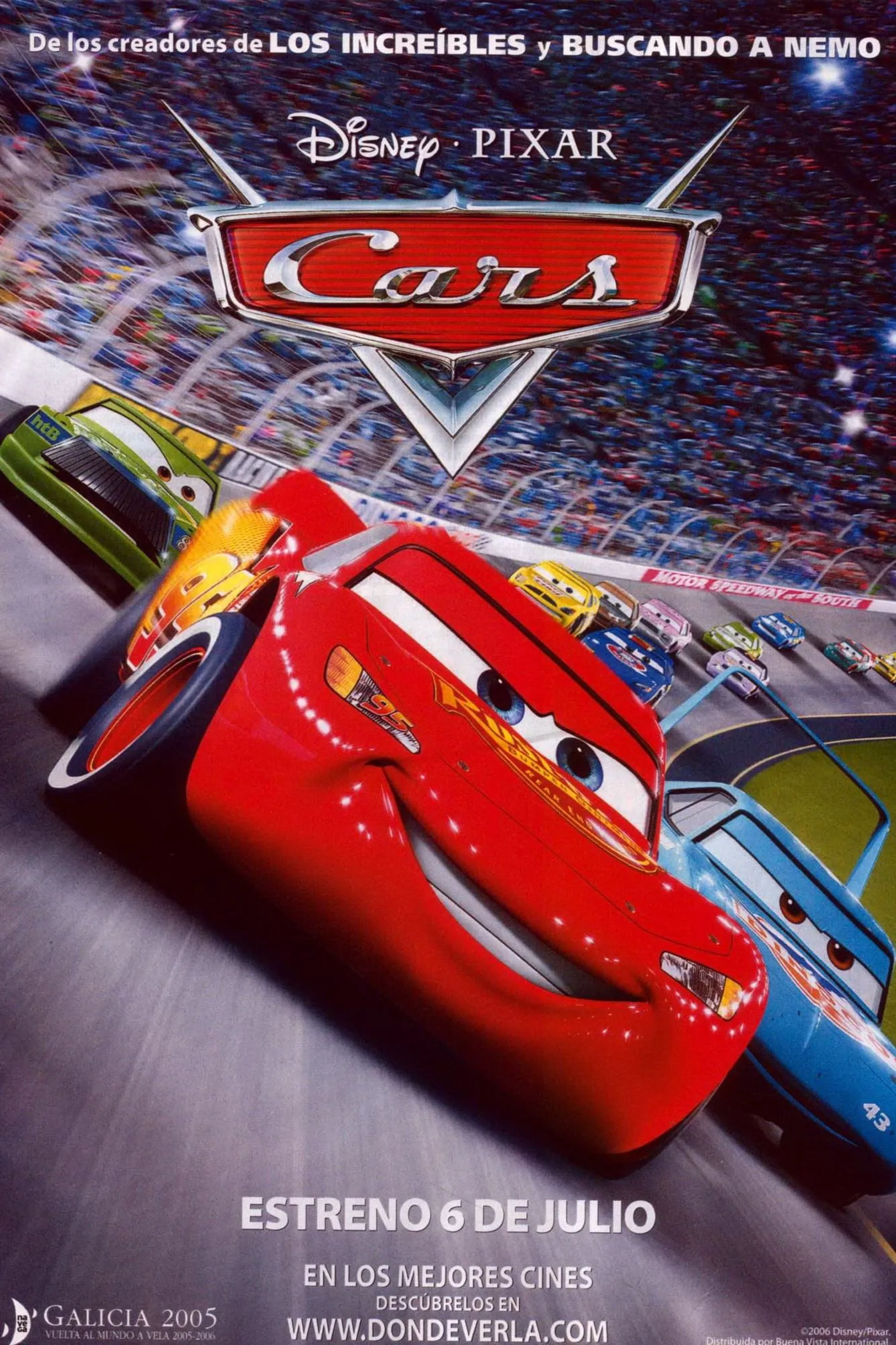 Michael Keaton, Owen Wilson, and Richard Petty in Cars (2006)