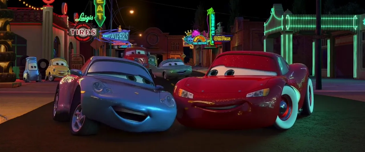 Bonnie Hunt and Owen Wilson in Cars (2006)