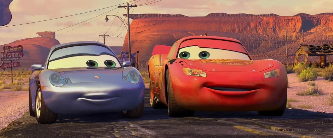 Bonnie Hunt and Owen Wilson in Cars (2006)