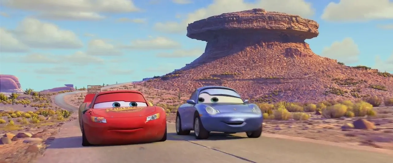 Bonnie Hunt and Owen Wilson in Cars (2006)