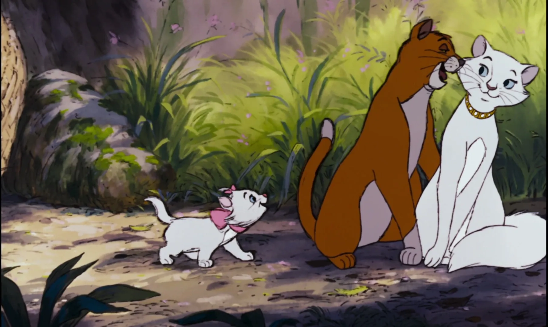 Eva Gabor, Liz English, and Phil Harris in The Aristocats (1970)