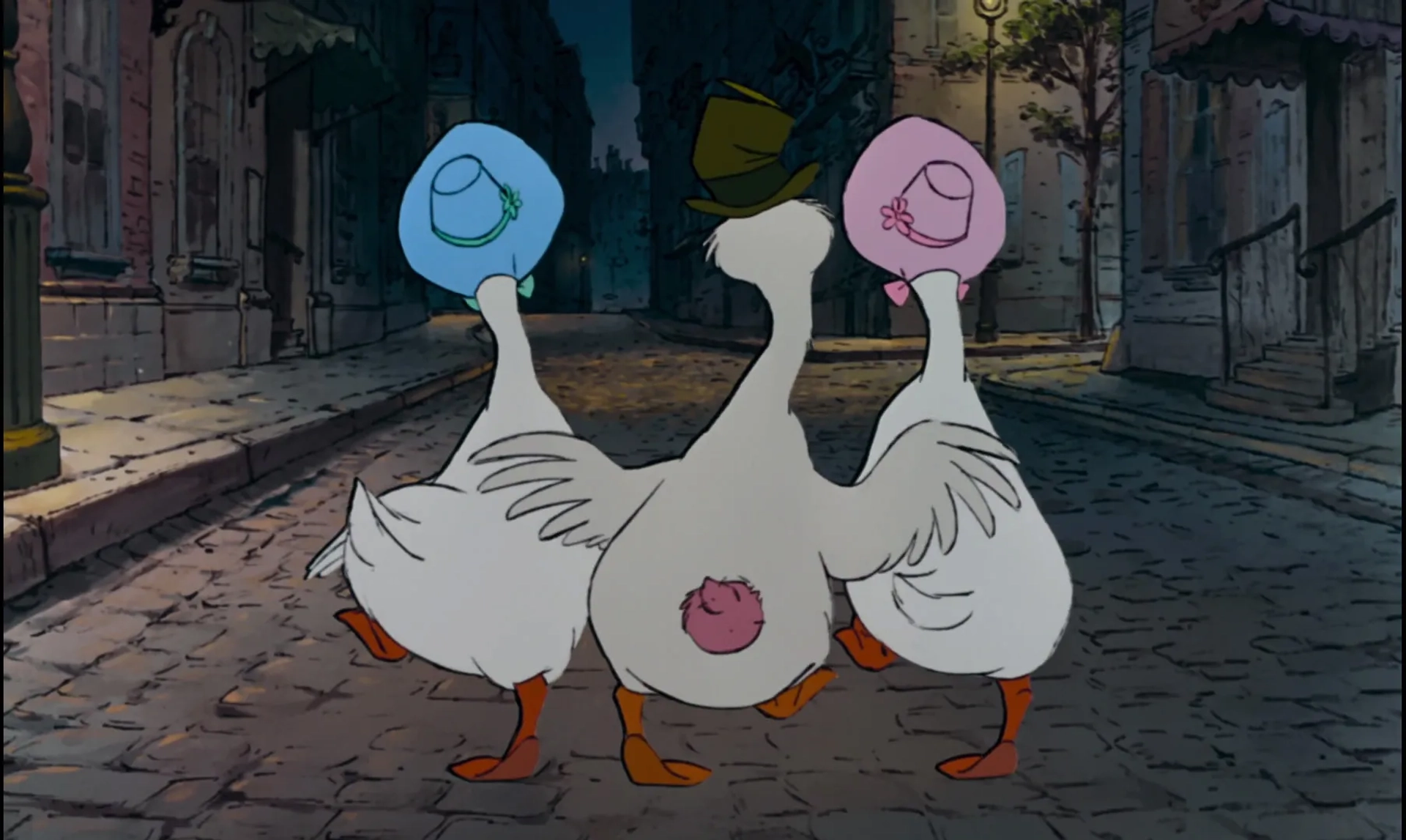 Monica Evans, Carole Shelley, and Bill Thompson in The Aristocats (1970)