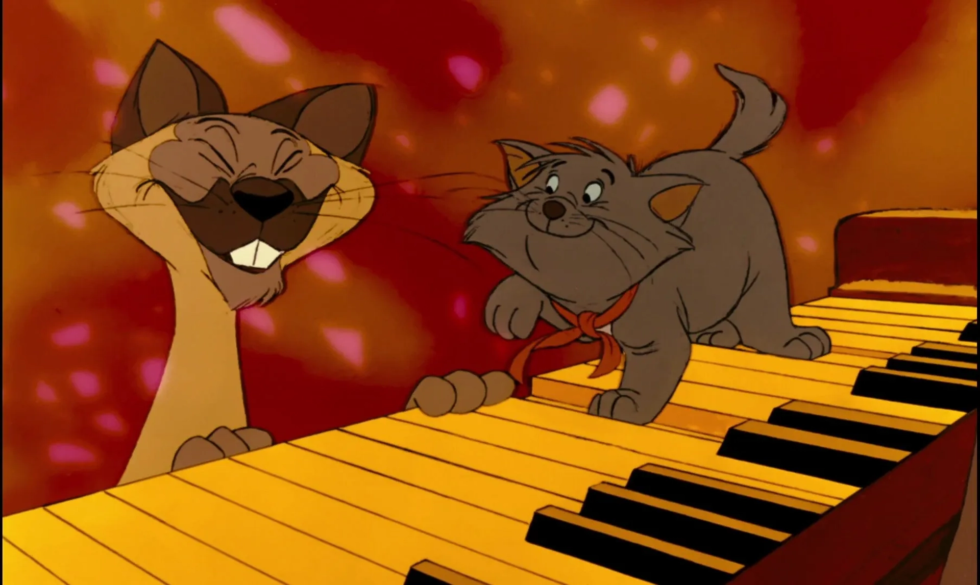 Dean Clark and Paul Winchell in The Aristocats (1970)