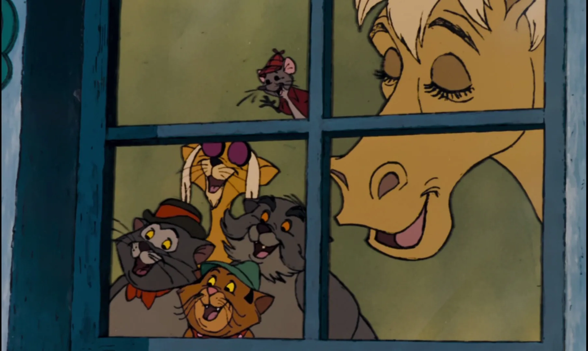 Scatman Crothers, Sterling Holloway, Lord Tim Hudson, Nancy Kulp, Thurl Ravenscroft, and Vito Scotti in The Aristocats (1970)