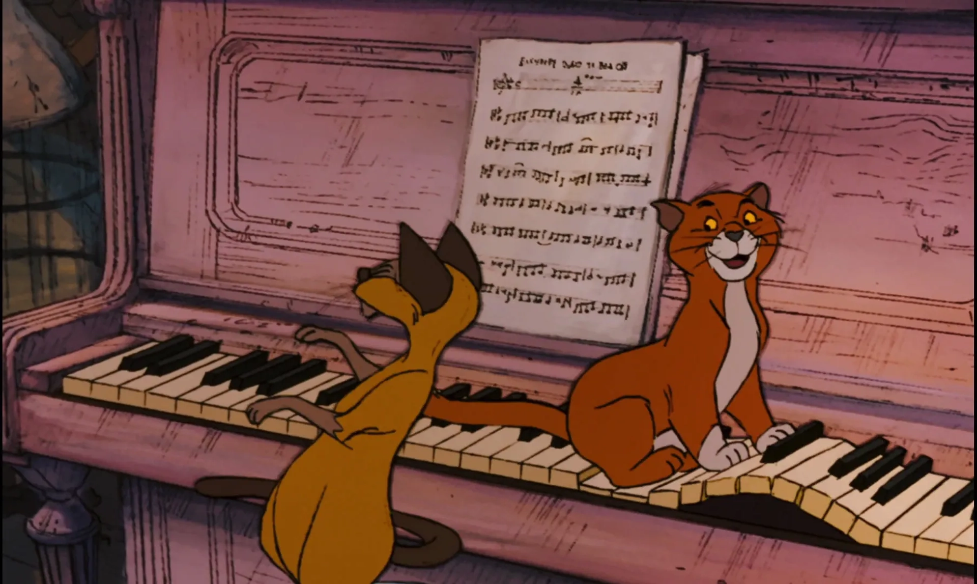 Phil Harris and Paul Winchell in The Aristocats (1970)