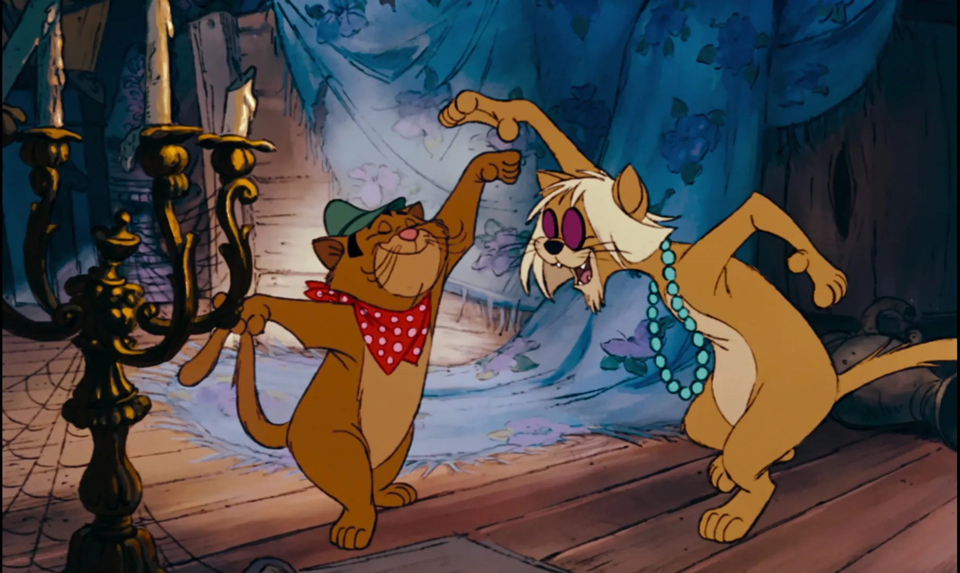 Lord Tim Hudson and Vito Scotti in The Aristocats (1970)