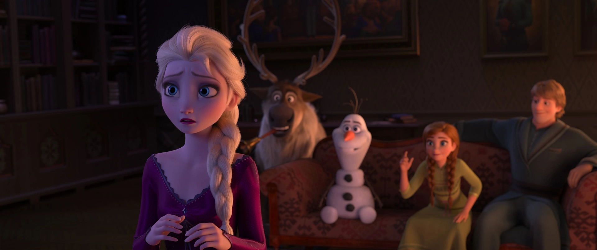 Kristen Bell, Idina Menzel, Josh Gad, and Jonathan Groff in Frozen II (2019)