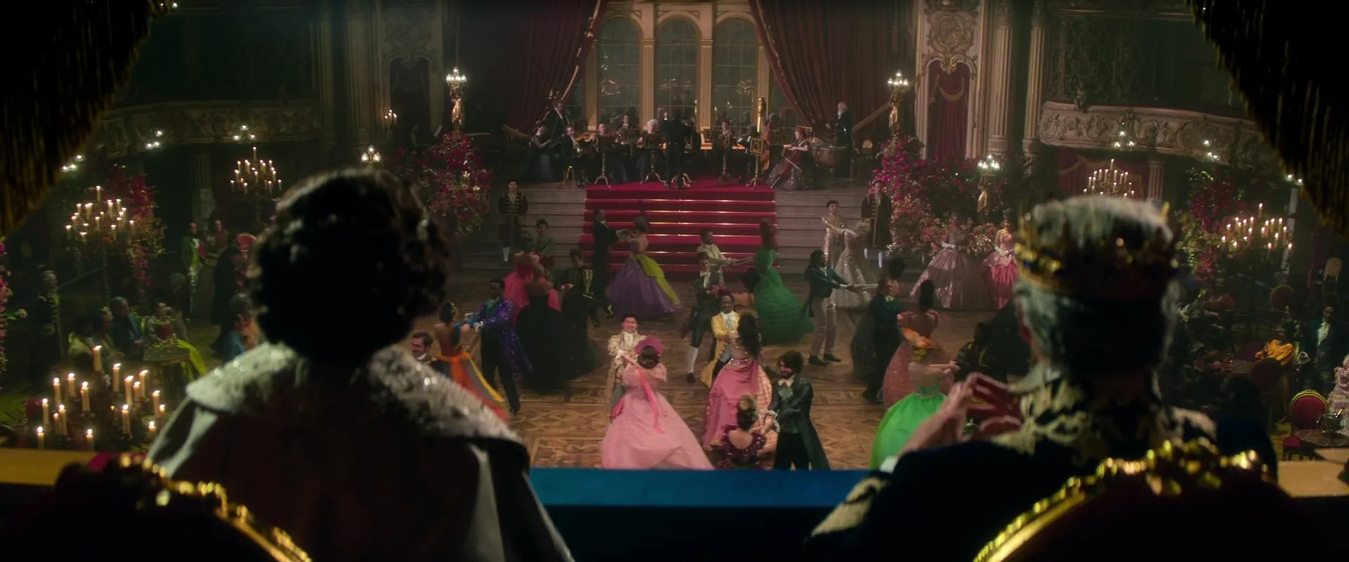 Pierce Brosnan and Minnie Driver in Cinderella (2021)