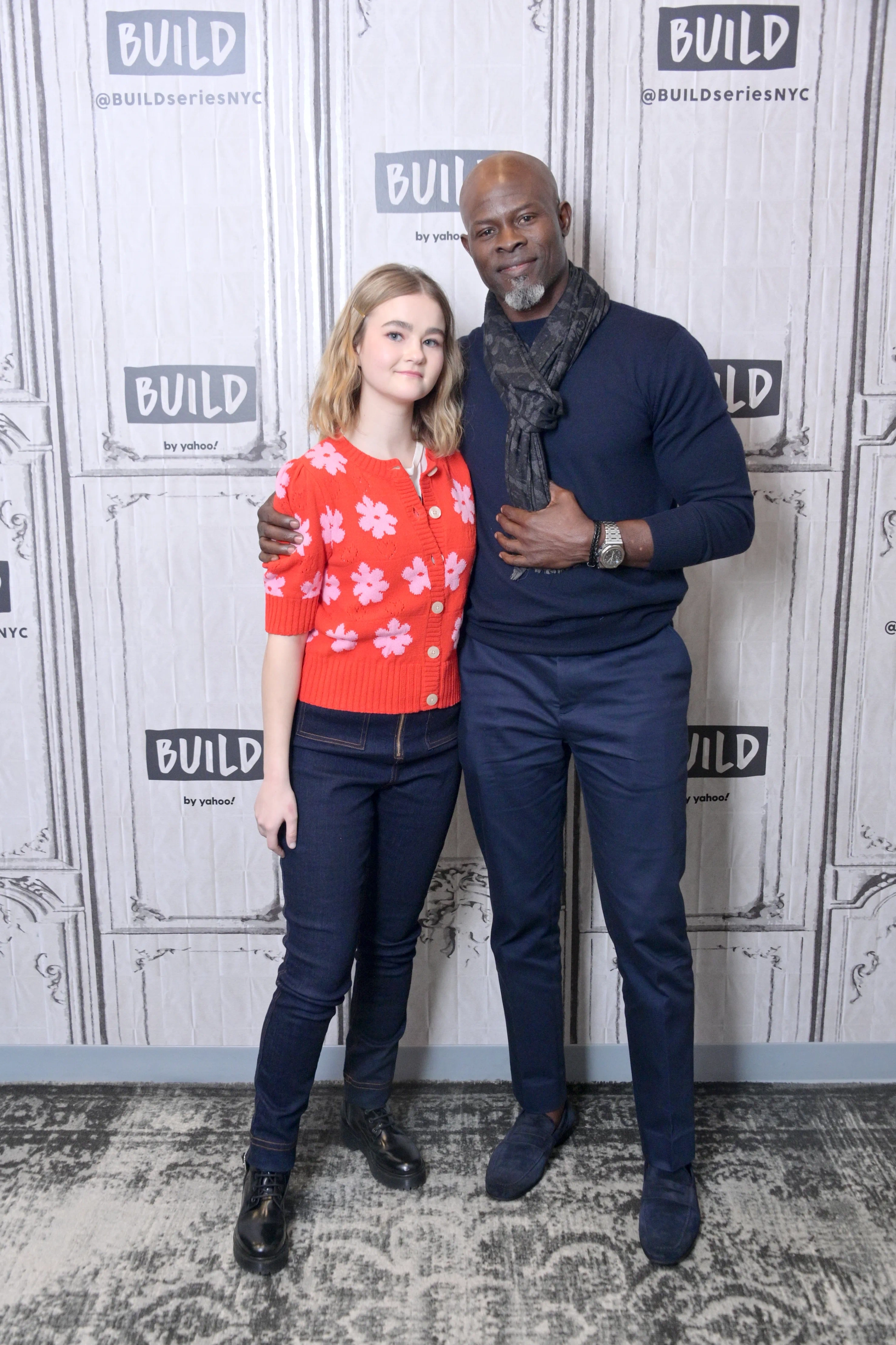 Djimon Hounsou and Millicent Simmonds at an event for A Quiet Place Part II (2020)