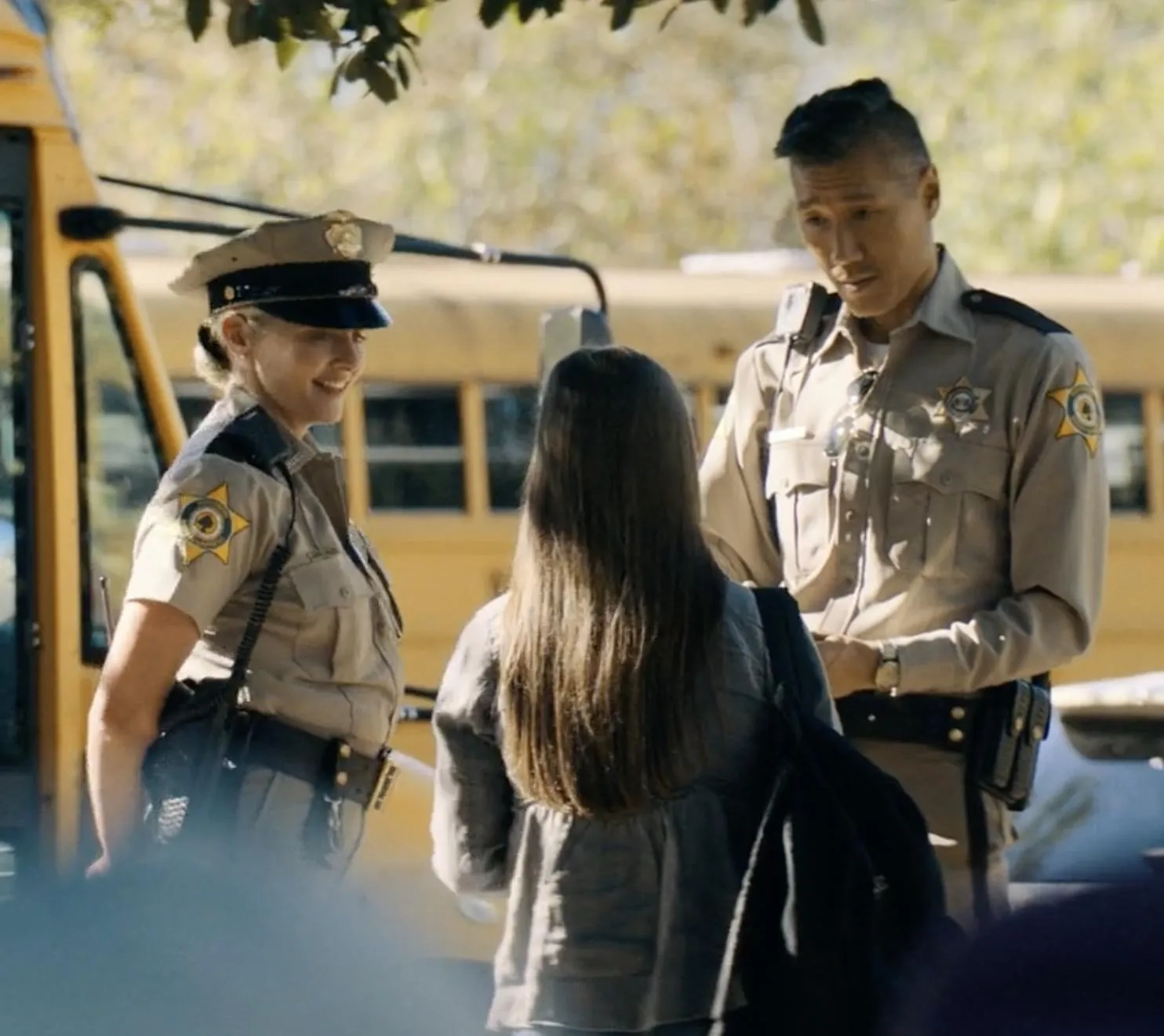 Marley Shelton and Chester Tam in Scream (2022)