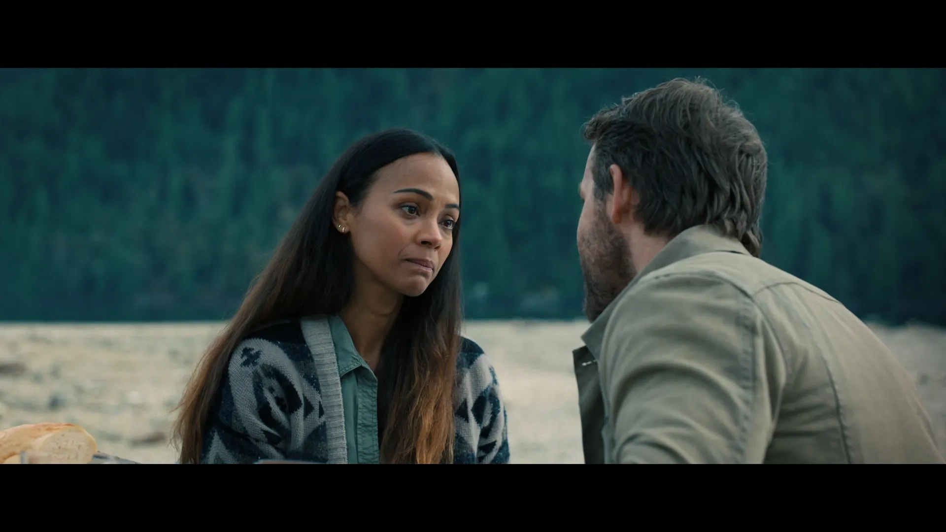 Ryan Reynolds and Zoe Saldana in The Adam Project (2022)