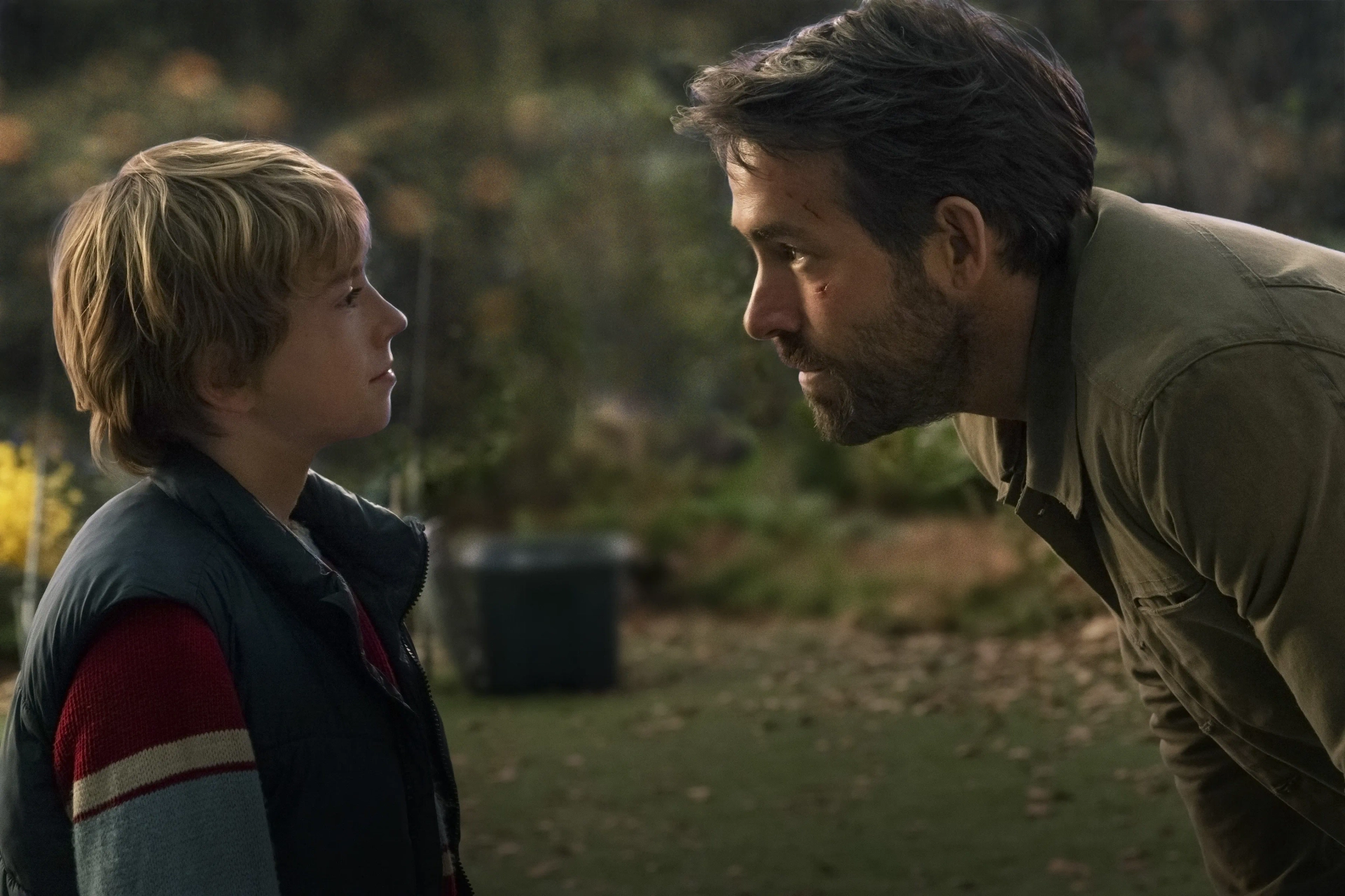 Ryan Reynolds and Walker Scobell in The Adam Project (2022)