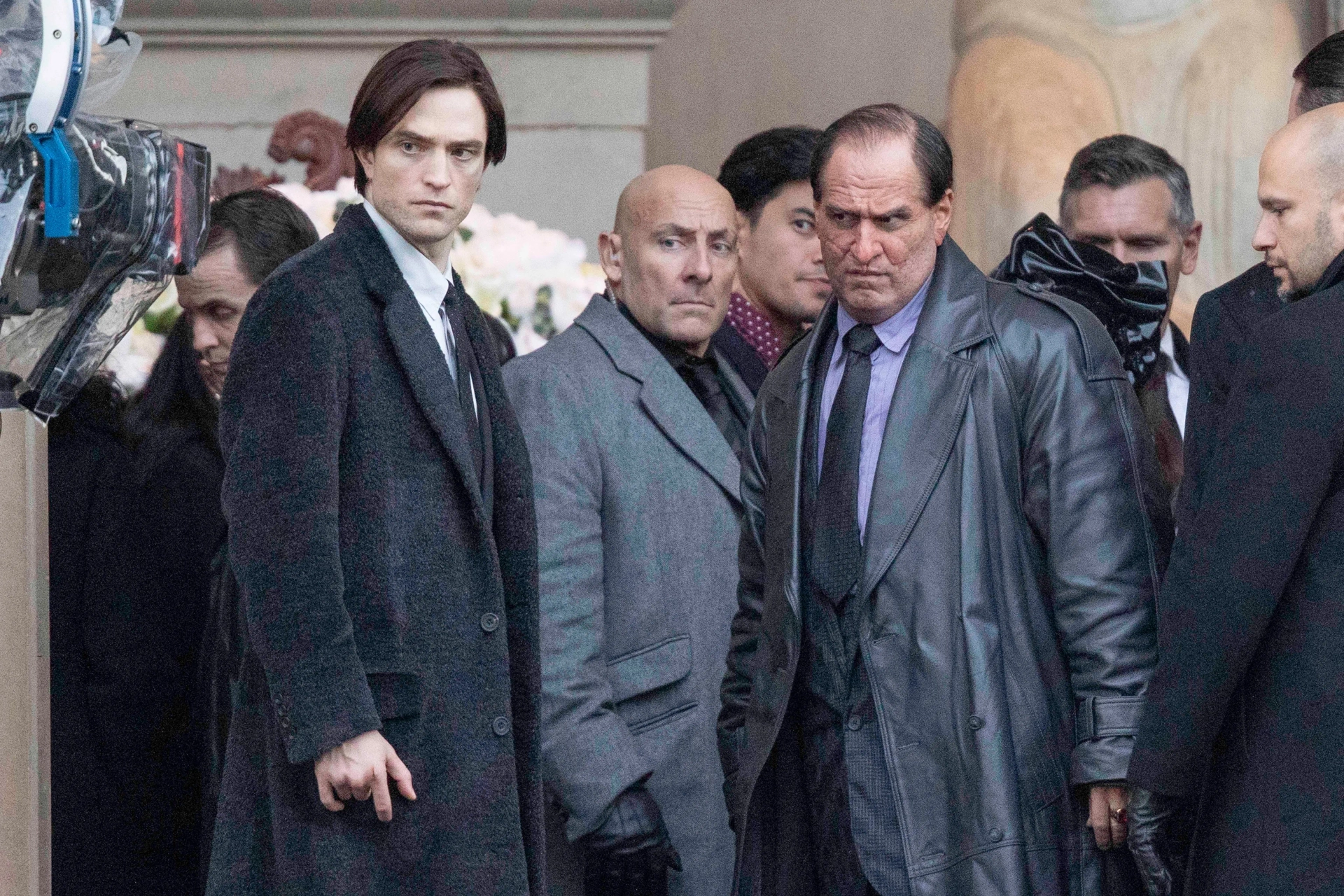 Colin Farrell and Robert Pattinson in The Batman (2022)