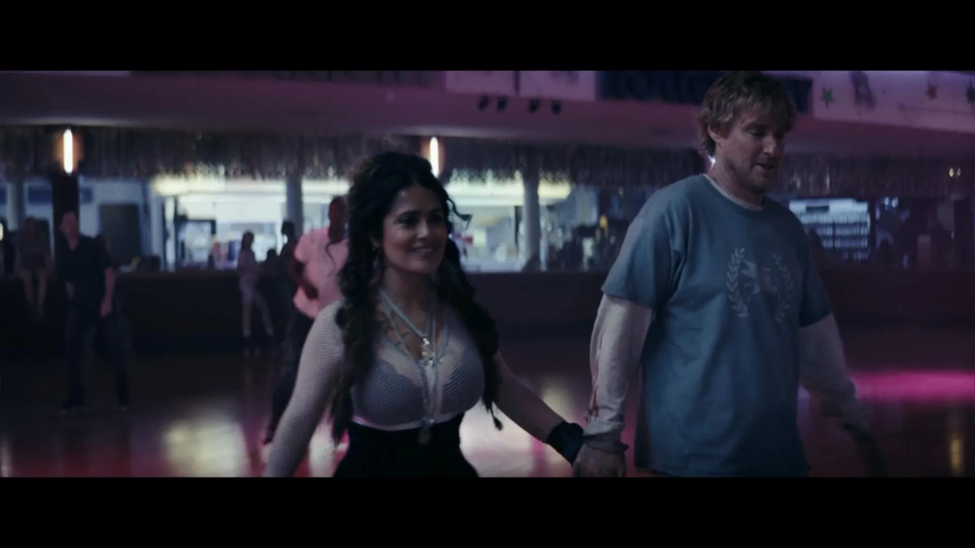 Salma Hayek and Owen Wilson in Bliss (2021)